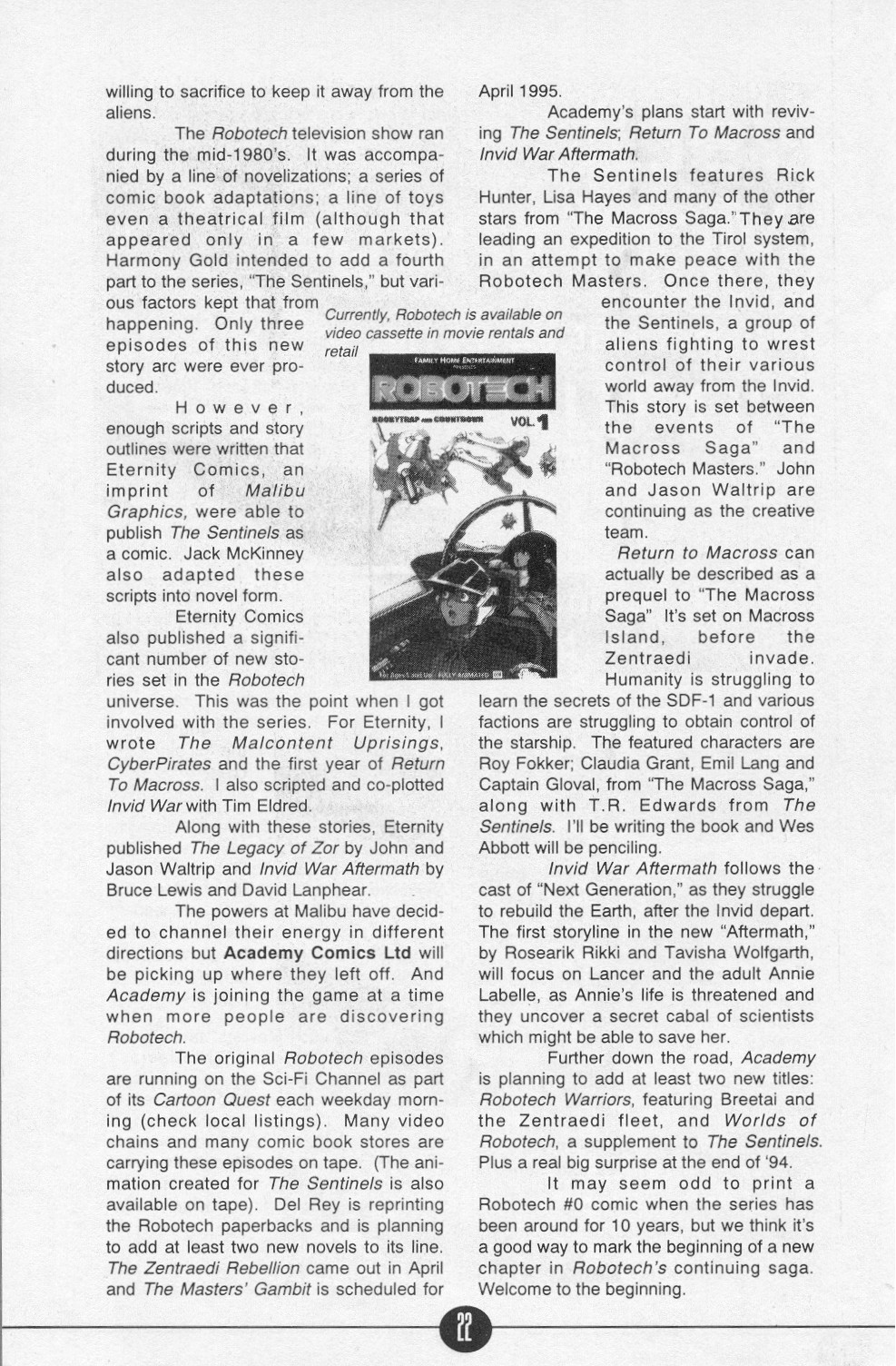 Read online Robotech: Zero comic -  Issue # Full - 14