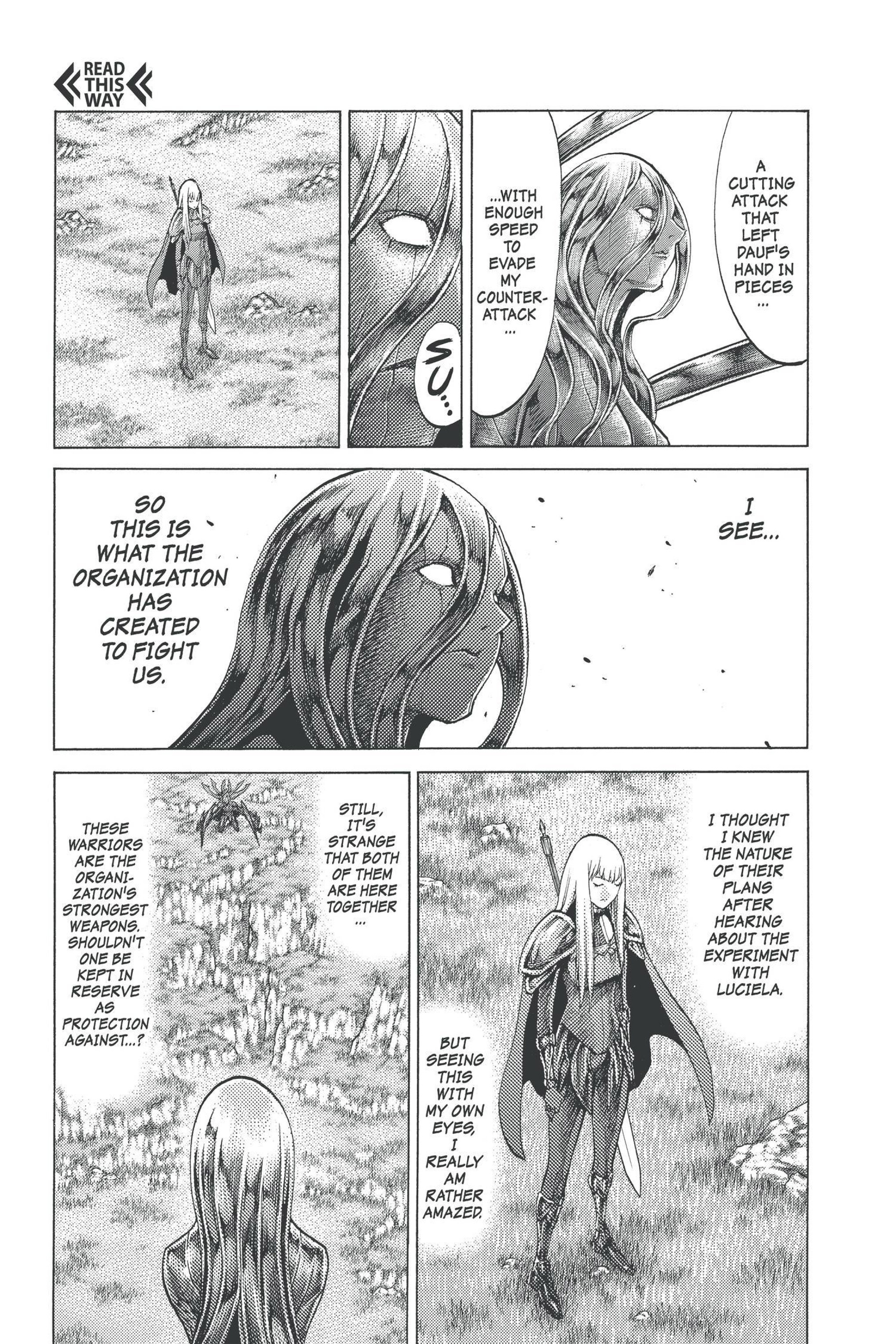 Read online Claymore comic -  Issue #17 - 125