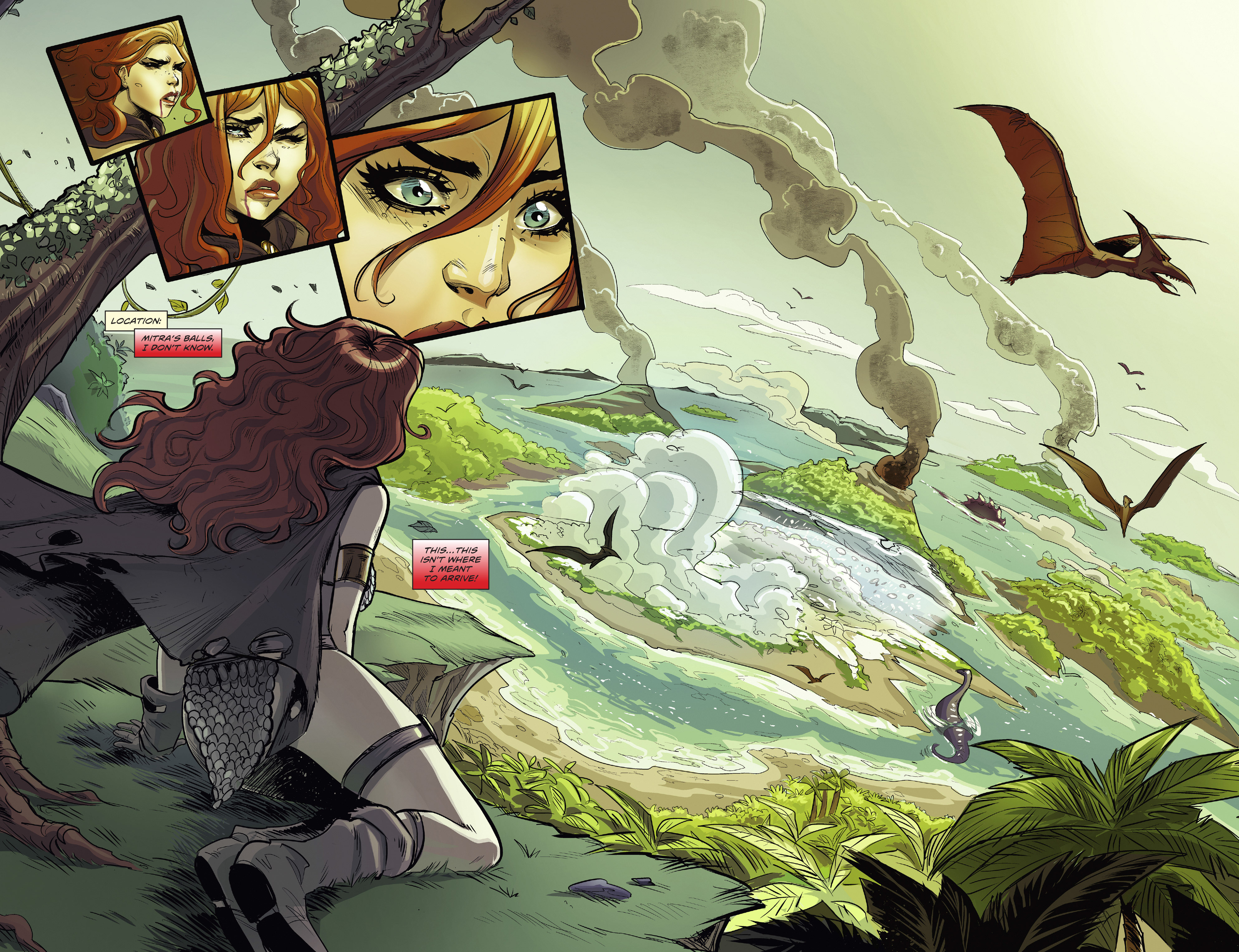 Read online Swords of Sorrow: Red Sonja & Jungle Girl comic -  Issue #1 - 6