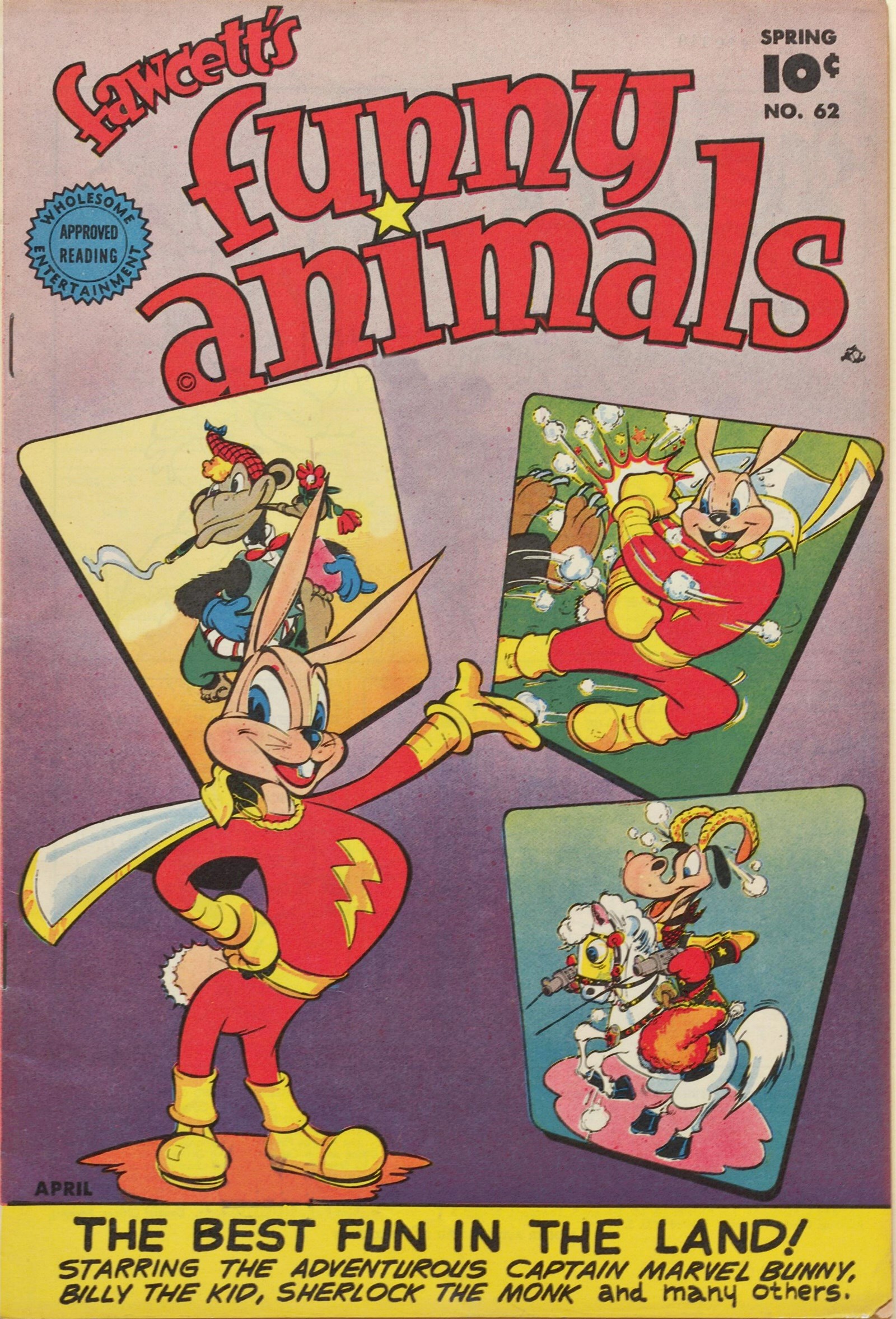 Read online Fawcett's Funny Animals comic -  Issue #62 - 1