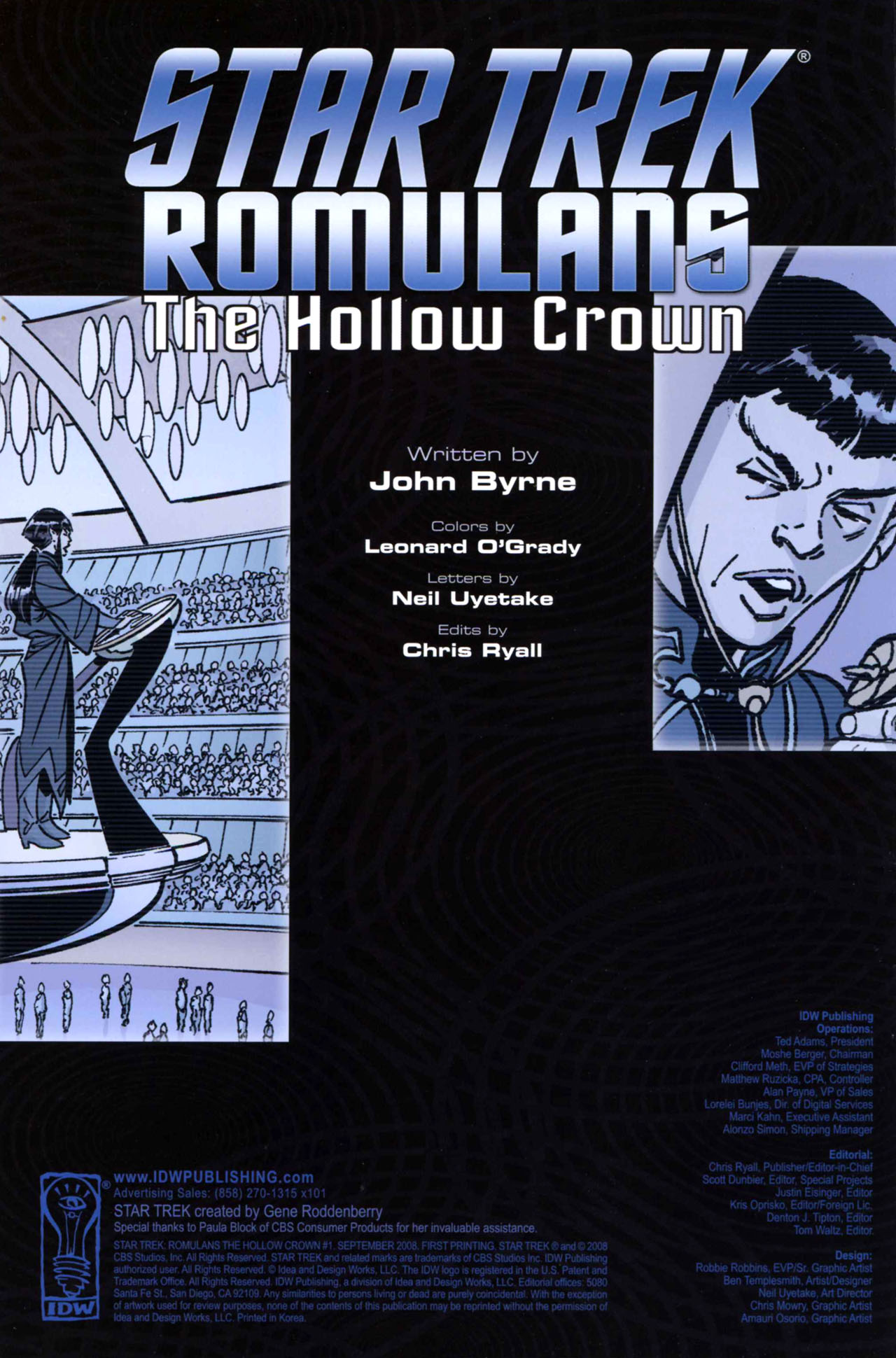 Read online Star Trek: Romulans - The Hollow Crown comic -  Issue #1 - 2