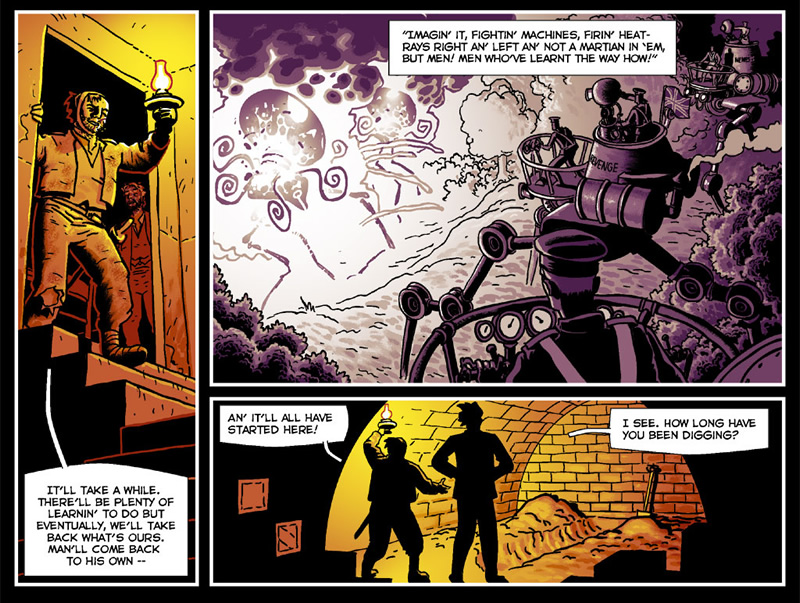 Read online H. G. Wells' The War of the Worlds comic -  Issue # TPB - 93