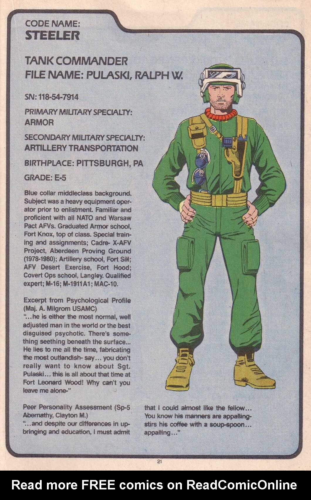 Read online The G.I. Joe Order of Battle comic -  Issue #2 - 23