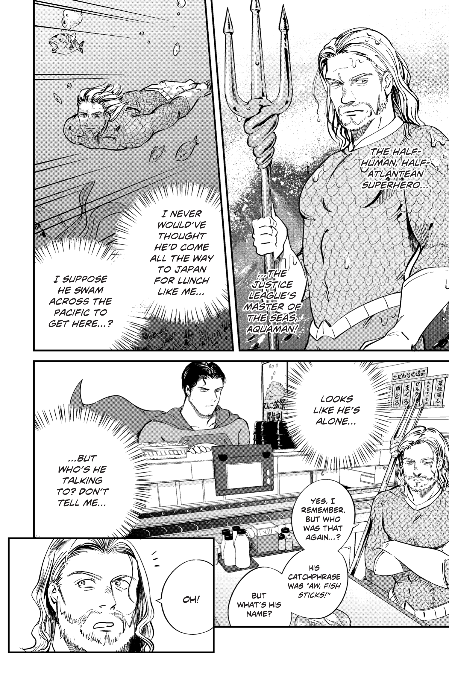 Read online Superman vs. Meshi comic -  Issue #6 - 7