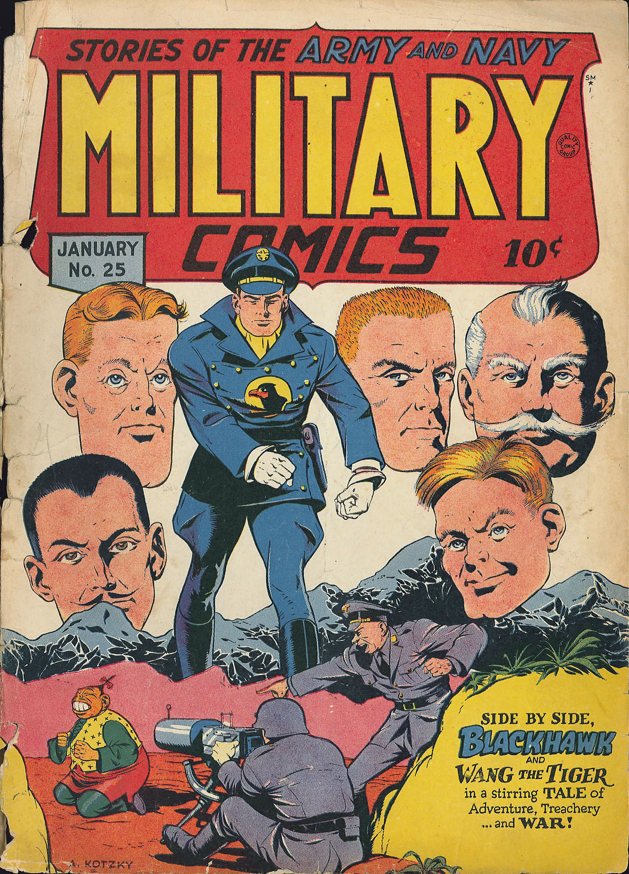 Read online Military Comics comic -  Issue #25 - 1