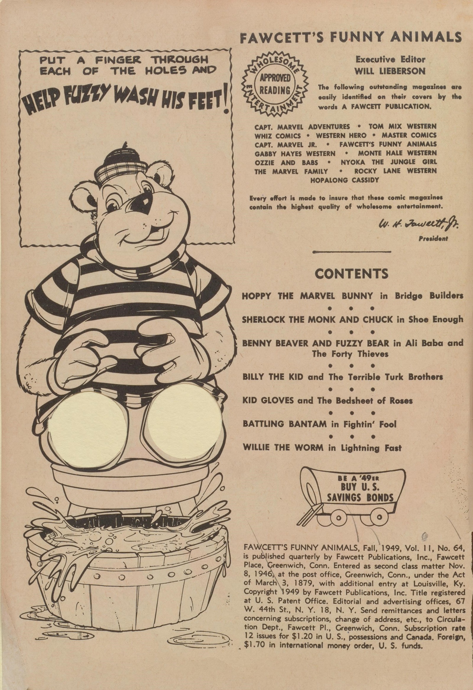 Read online Fawcett's Funny Animals comic -  Issue #64 - 2