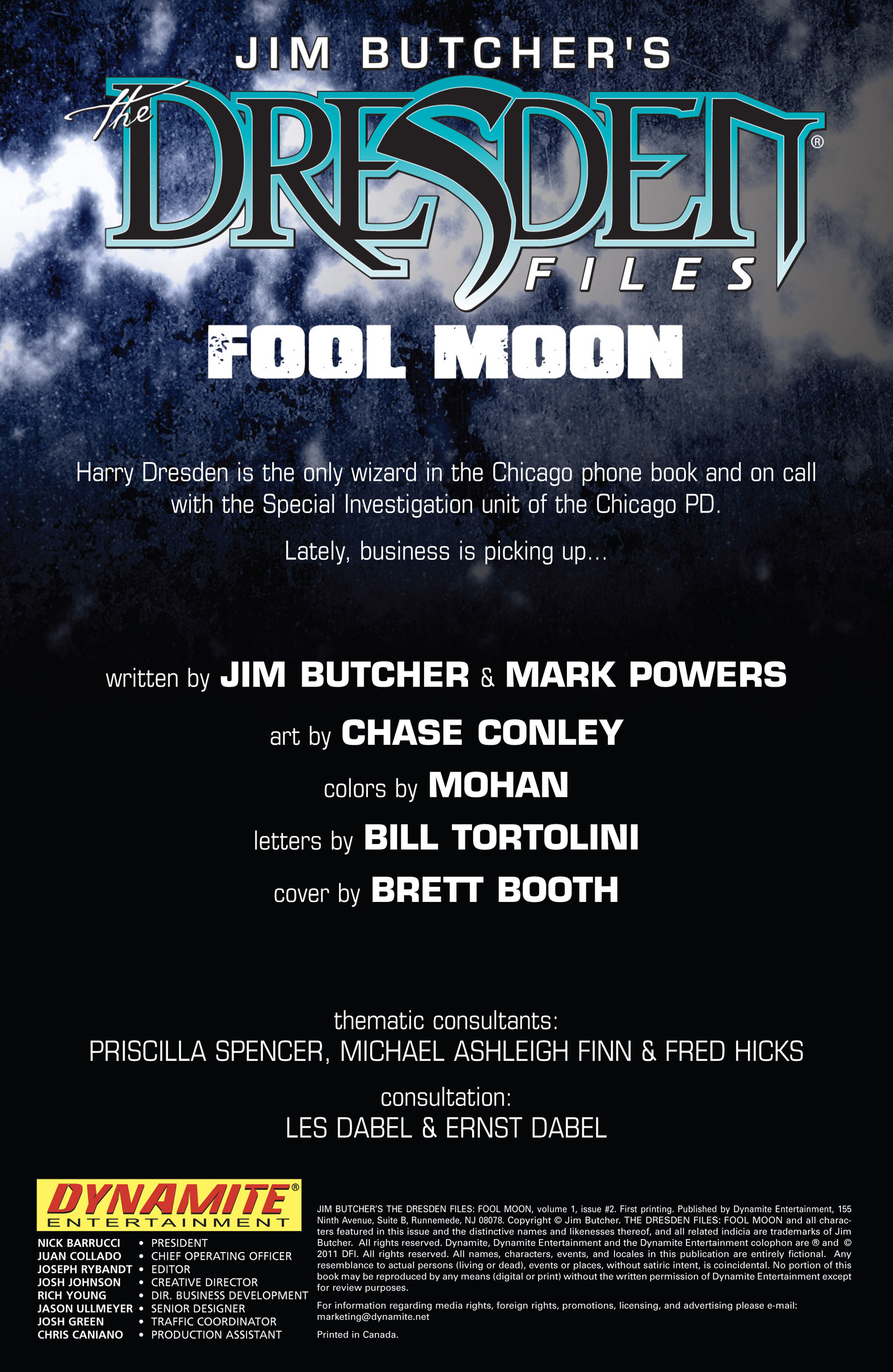 Read online Jim Butcher's The Dresden Files: Fool Moon comic -  Issue #2 - 2