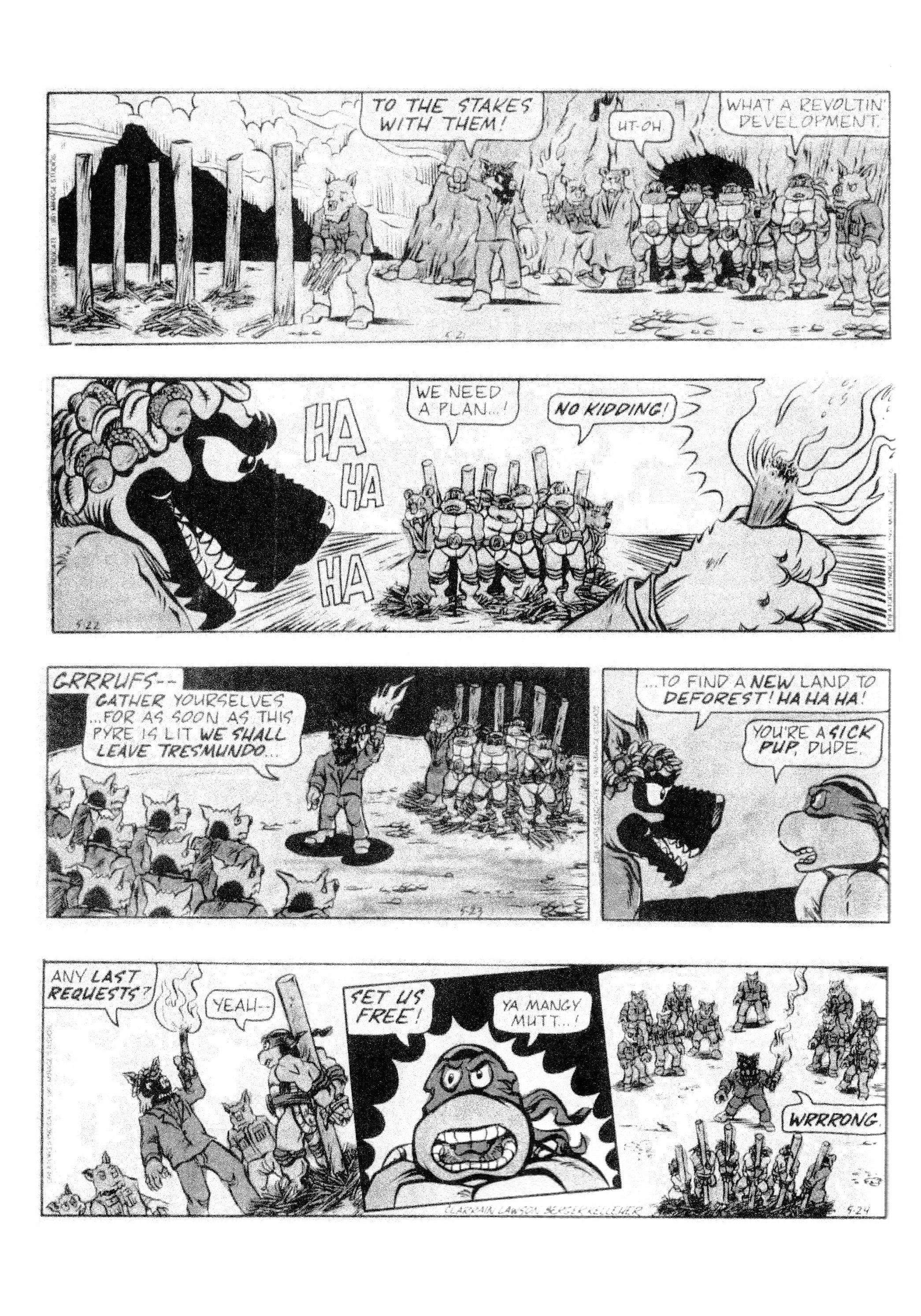 Read online Teenage Mutant Ninja Turtles: Complete Newspaper Daily Comic Strip Collection comic -  Issue # TPB 2 (Part 1) - 42