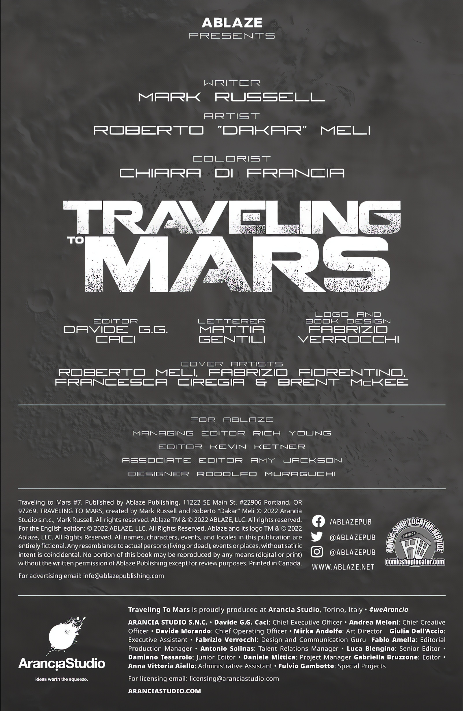 Read online Traveling To Mars comic -  Issue #7 - 2
