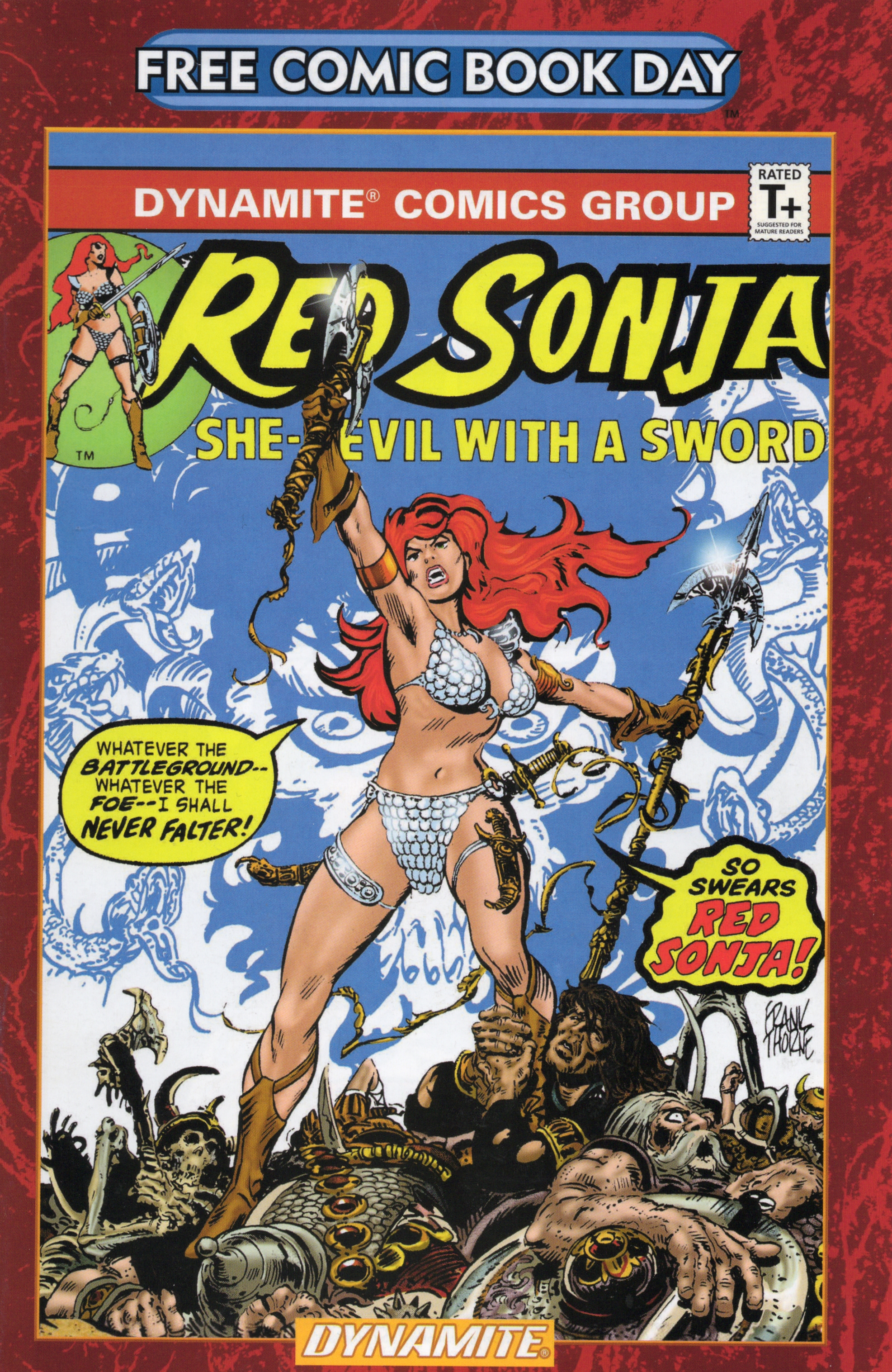 Read online Free Comic Book Day 2022 comic -  Issue # Dynamite Red Sonja - 1
