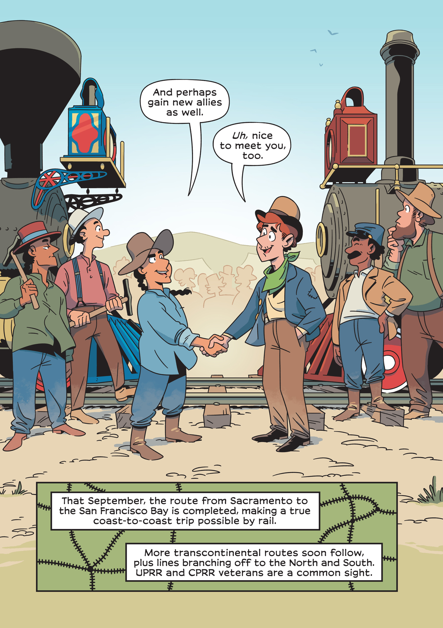 Read online History Comics comic -  Issue # The Transcontinental Railroad - 126