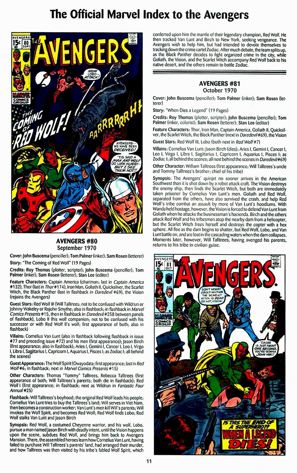 Read online The Official Marvel Index to the Avengers comic -  Issue #2 - 13