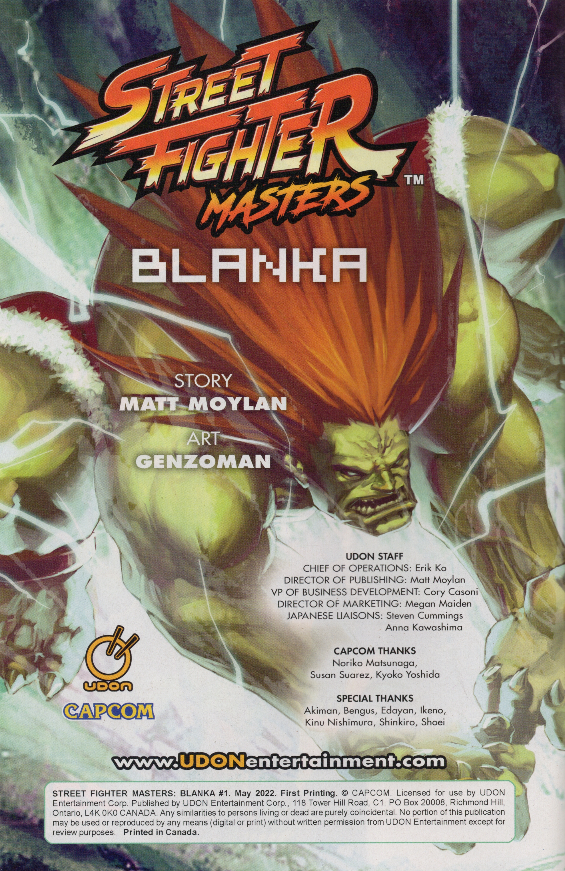 Read online Free Comic Book Day 2022 comic -  Issue # Udon Street Fighter Masters Blanka - 2