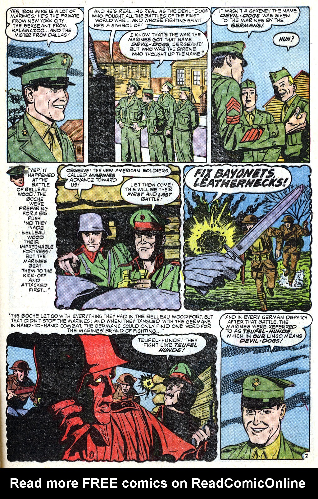 Read online Marines in Action comic -  Issue #2 - 21