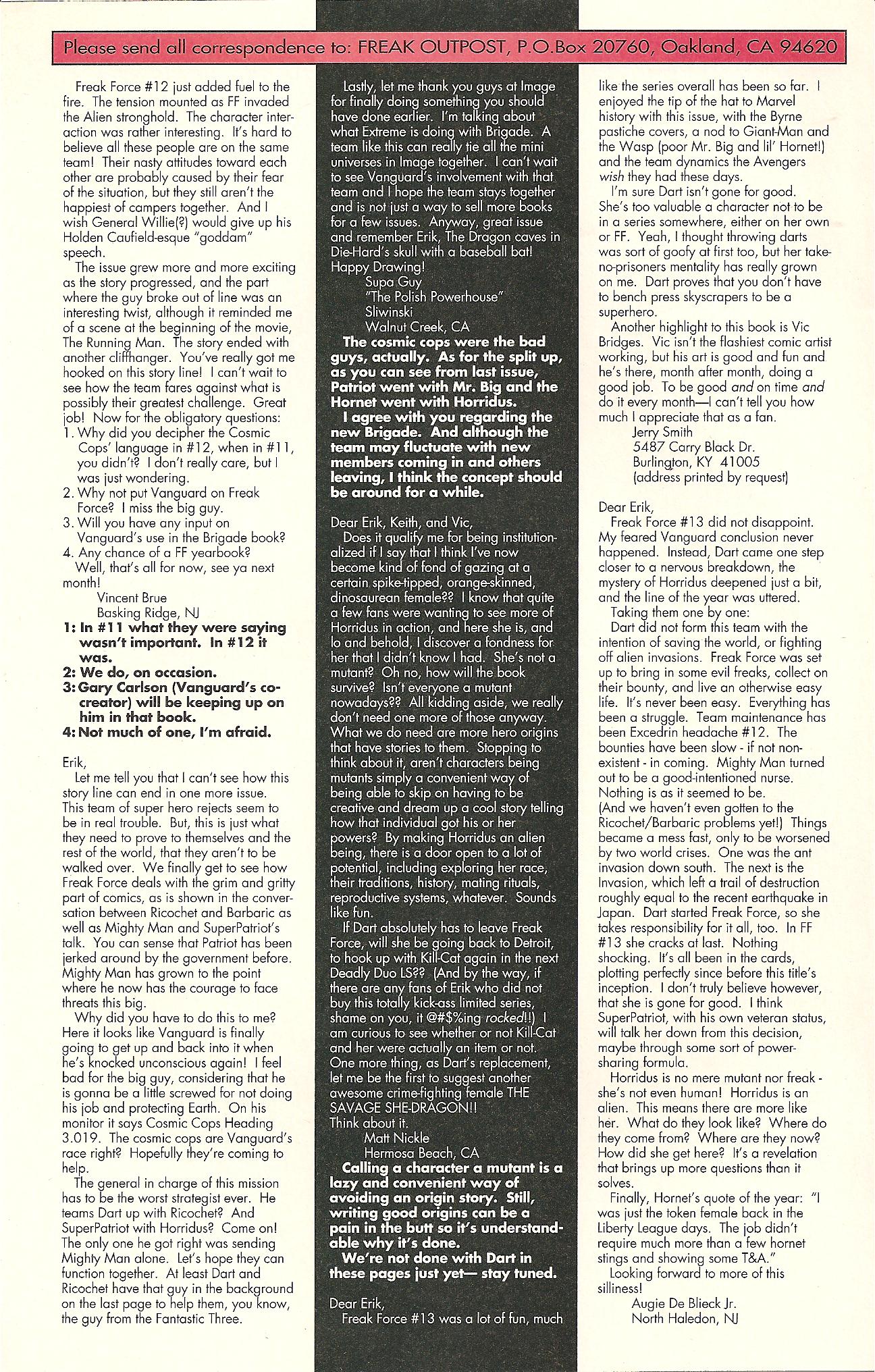 Read online Freak Force (1993) comic -  Issue #14 - 29