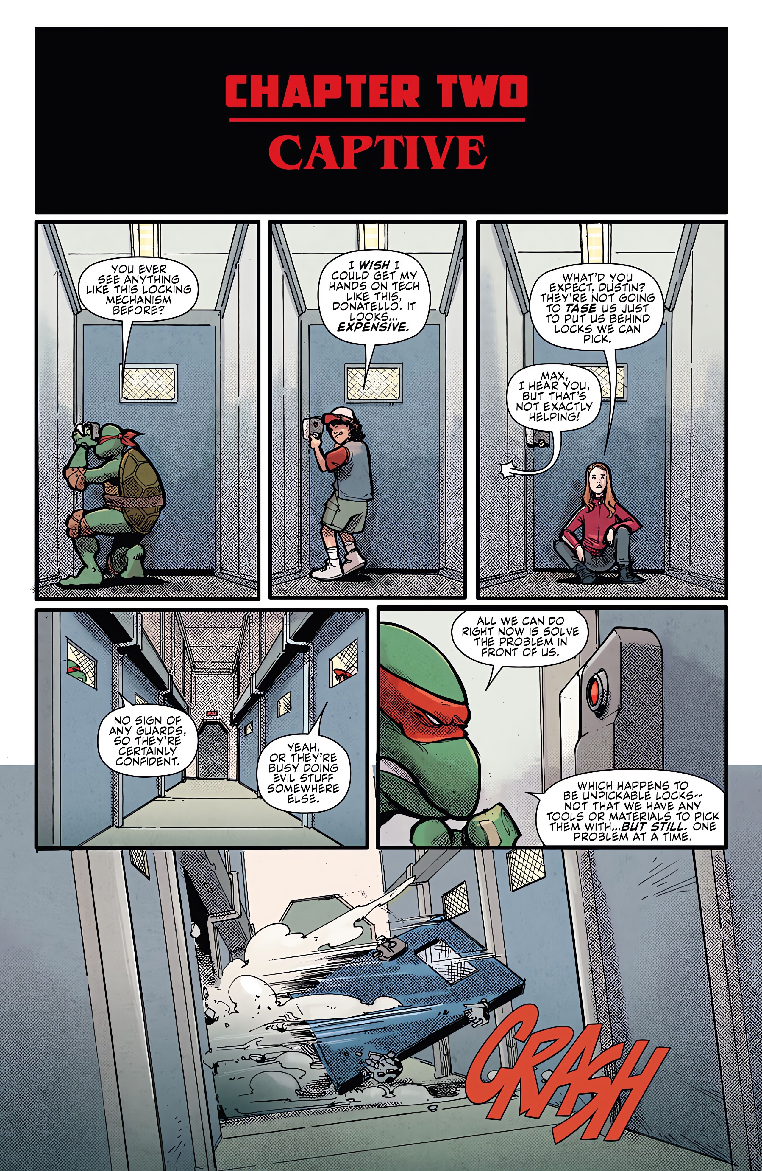 Read online Teenage Mutant Ninja Turtles x Stranger Things comic -  Issue #2 - 4