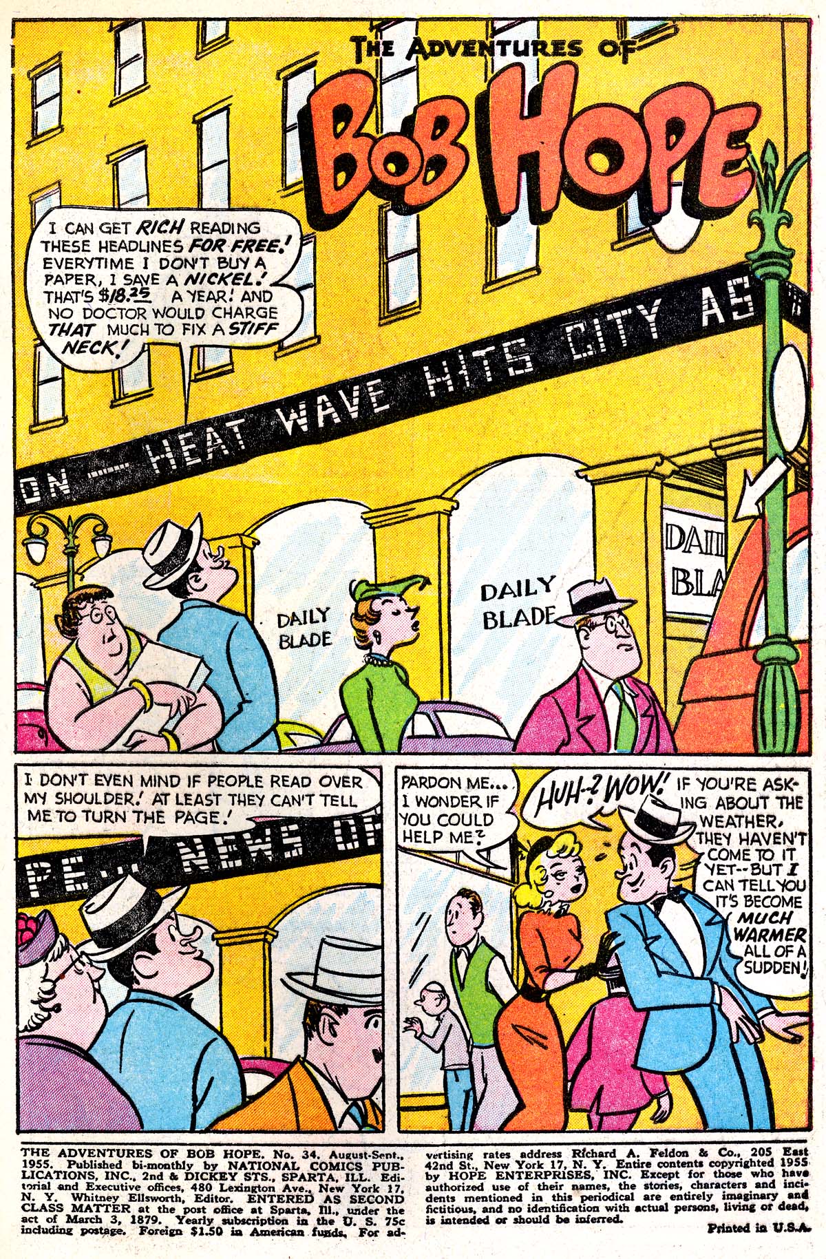 Read online The Adventures of Bob Hope comic -  Issue #34 - 3