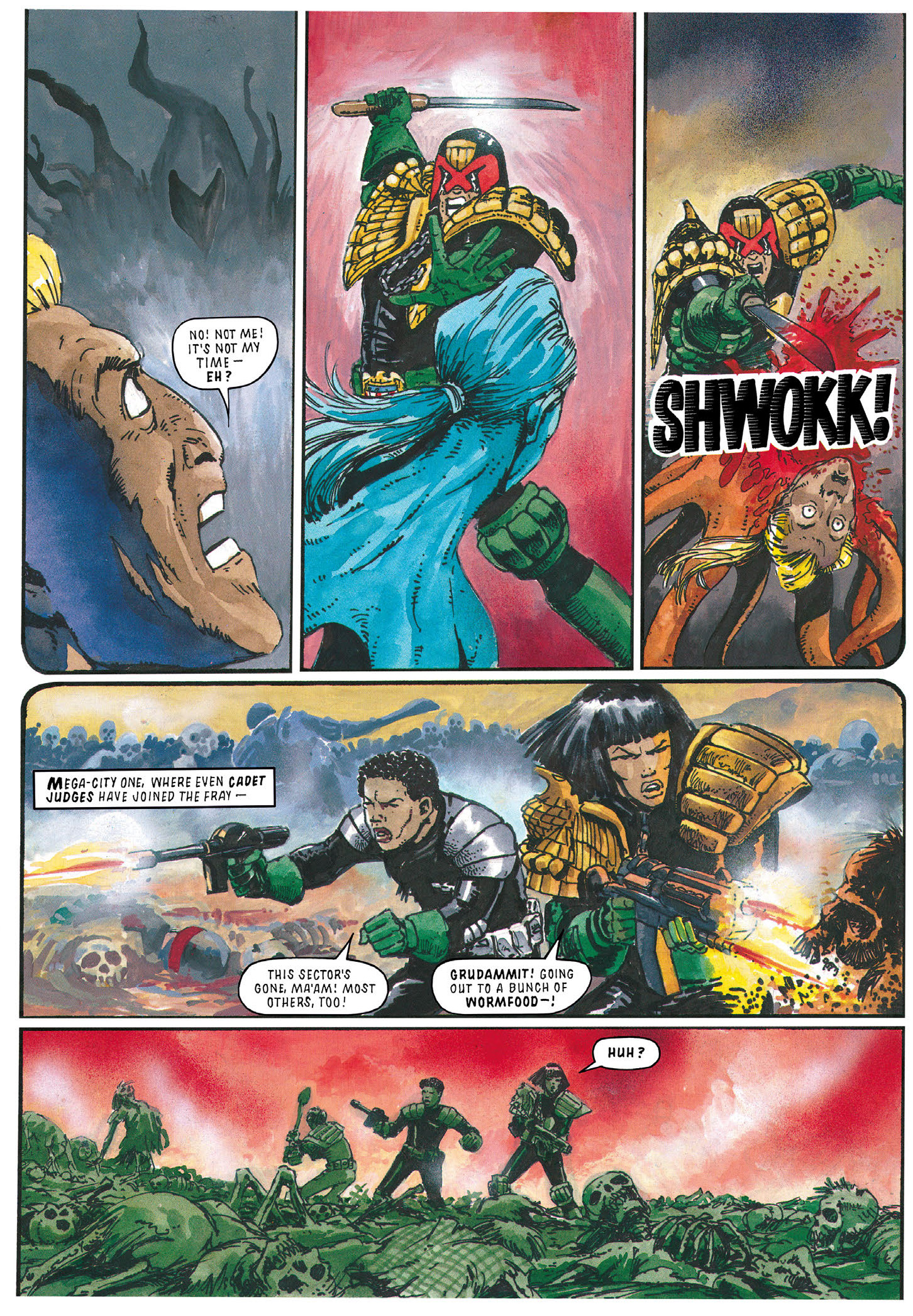 Read online Essential Judge Dredd: Judgement Day comic -  Issue # TPB - 151