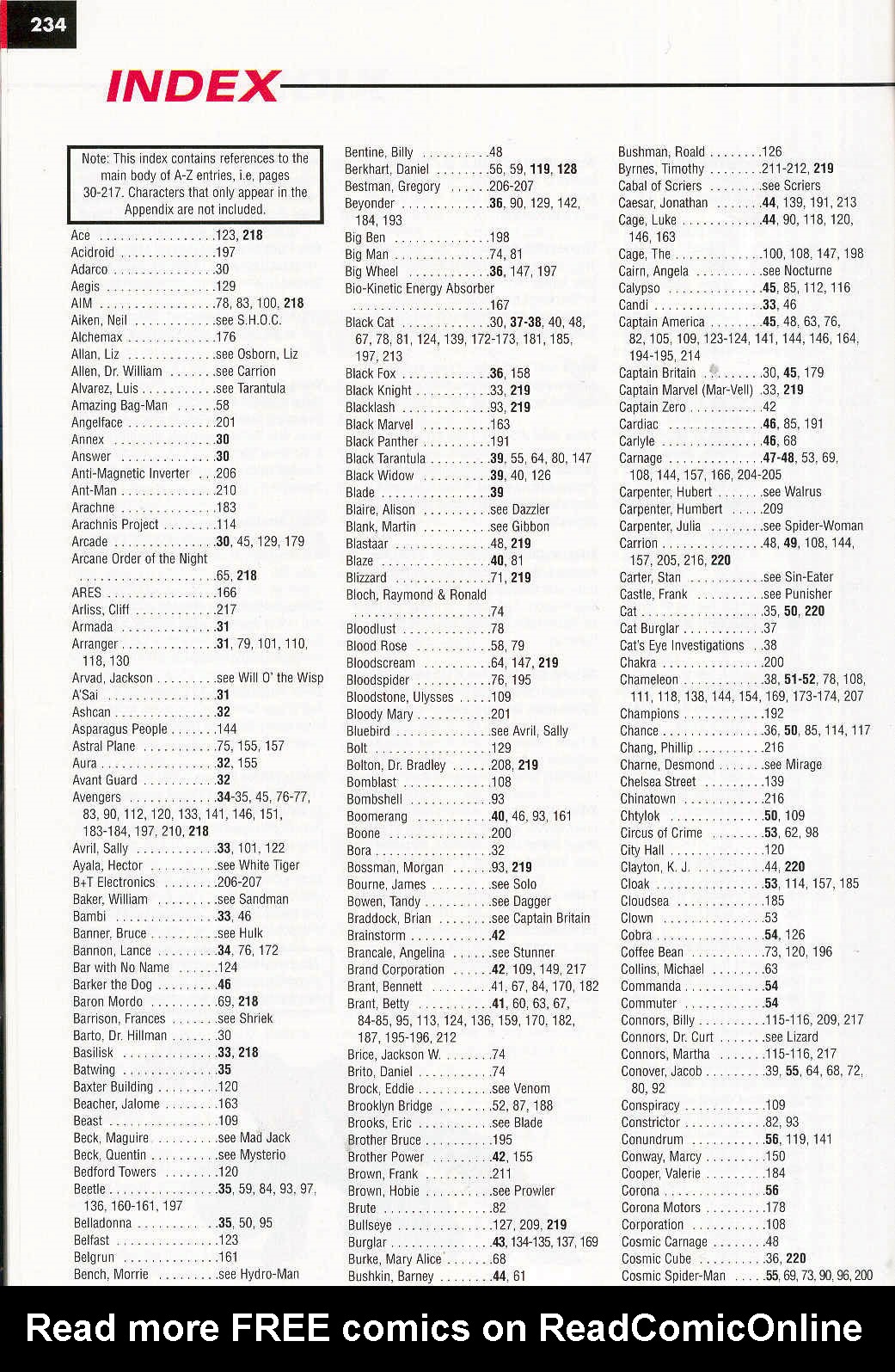 Read online Marvel Encyclopedia comic -  Issue # TPB 4 - 233