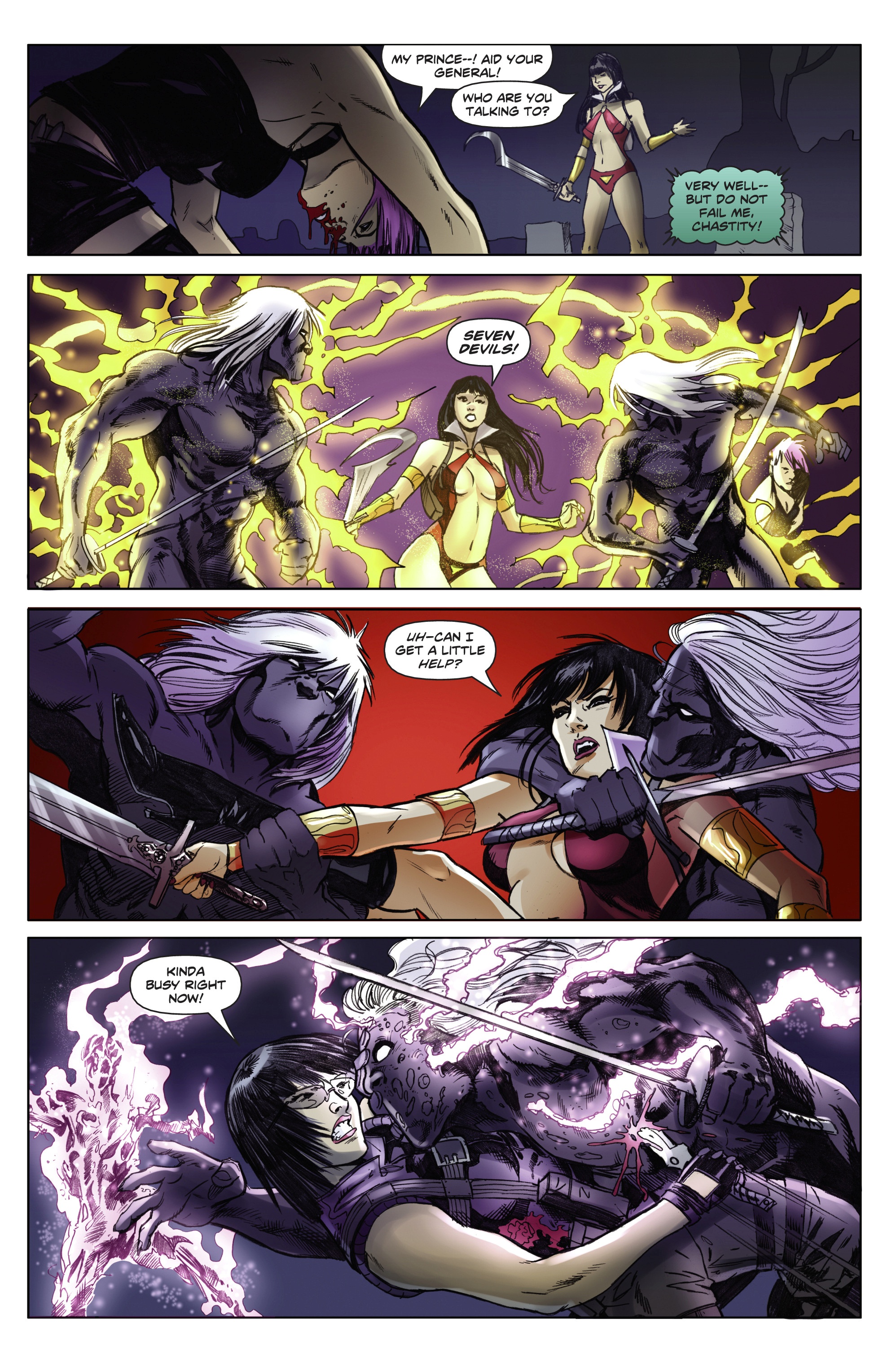 Read online Swords of Sorrow: Vampirella & Jennifer Blood comic -  Issue #4 - 15