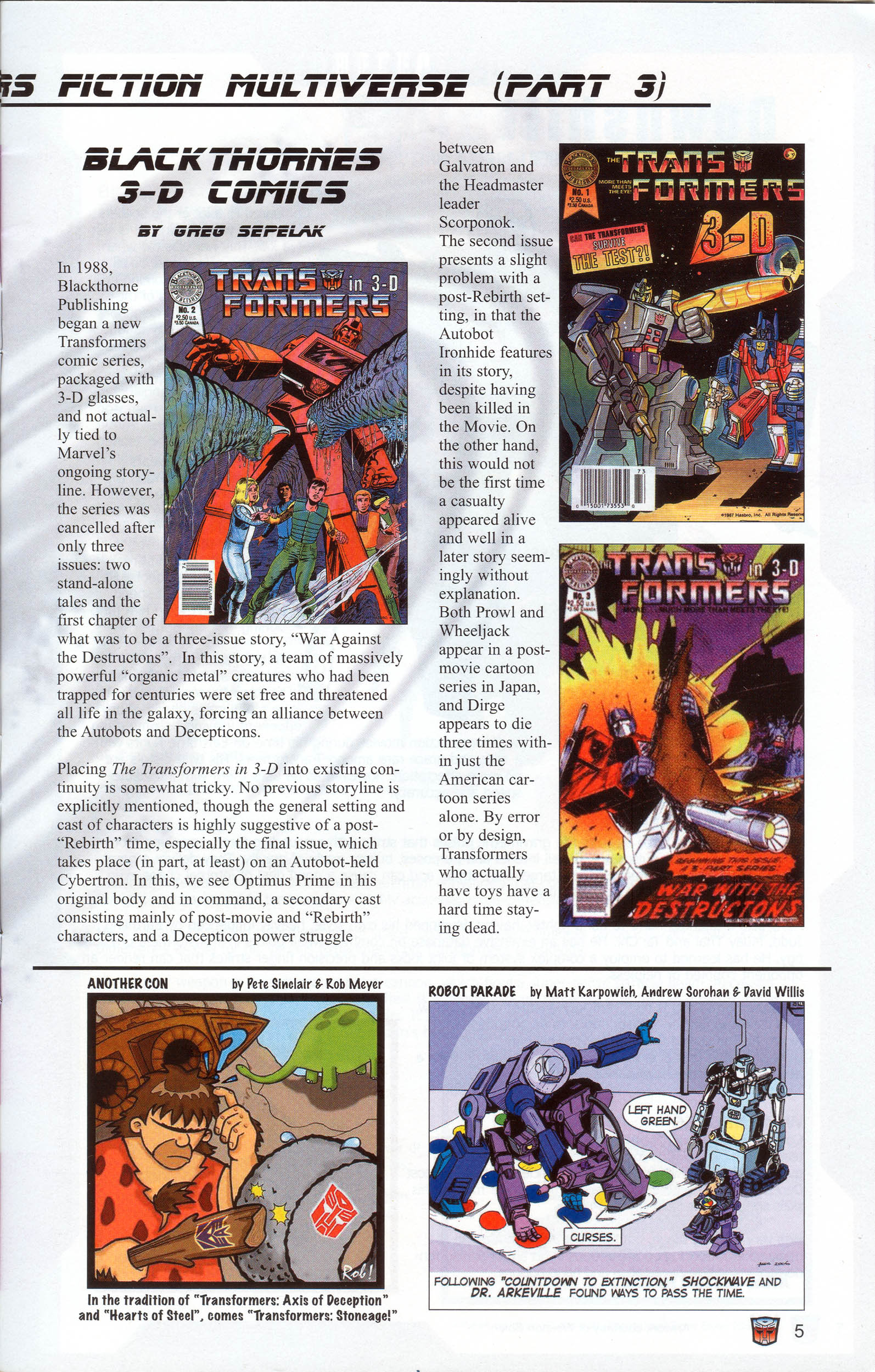 Read online Transformers: Collectors' Club comic -  Issue #10 - 5