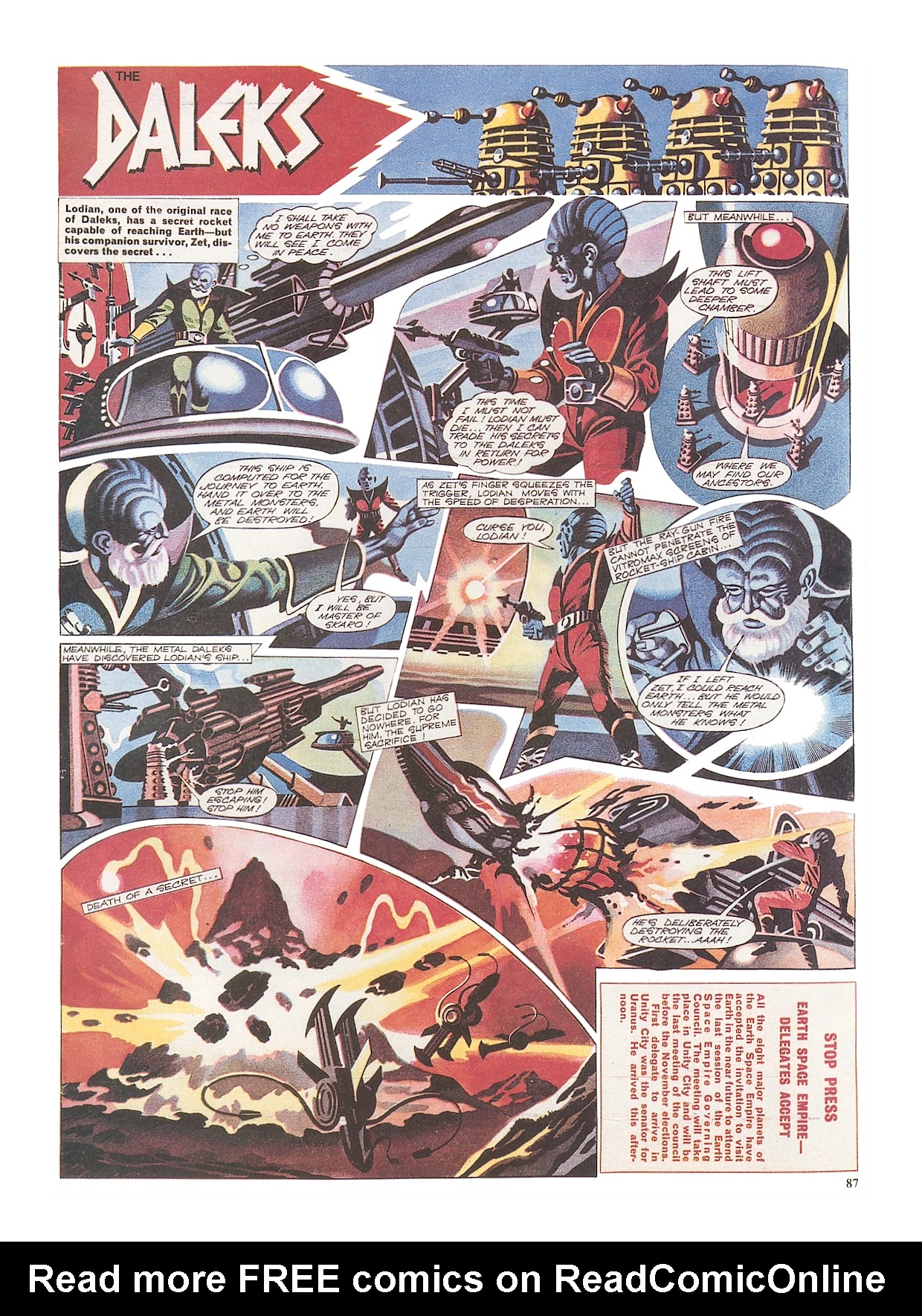 Read online Dalek Chronicles comic -  Issue # TPB - 87
