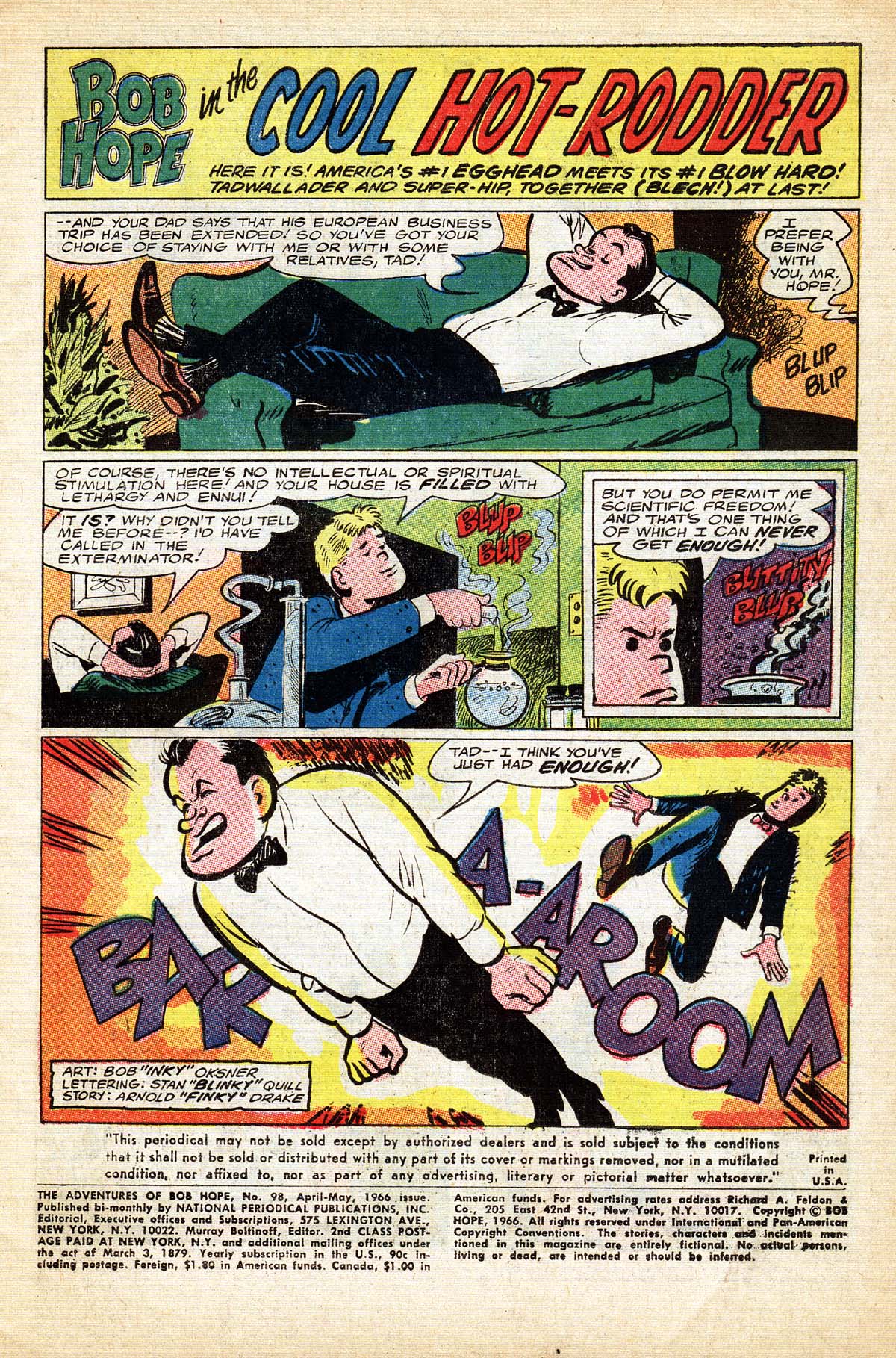 Read online The Adventures of Bob Hope comic -  Issue #98 - 3