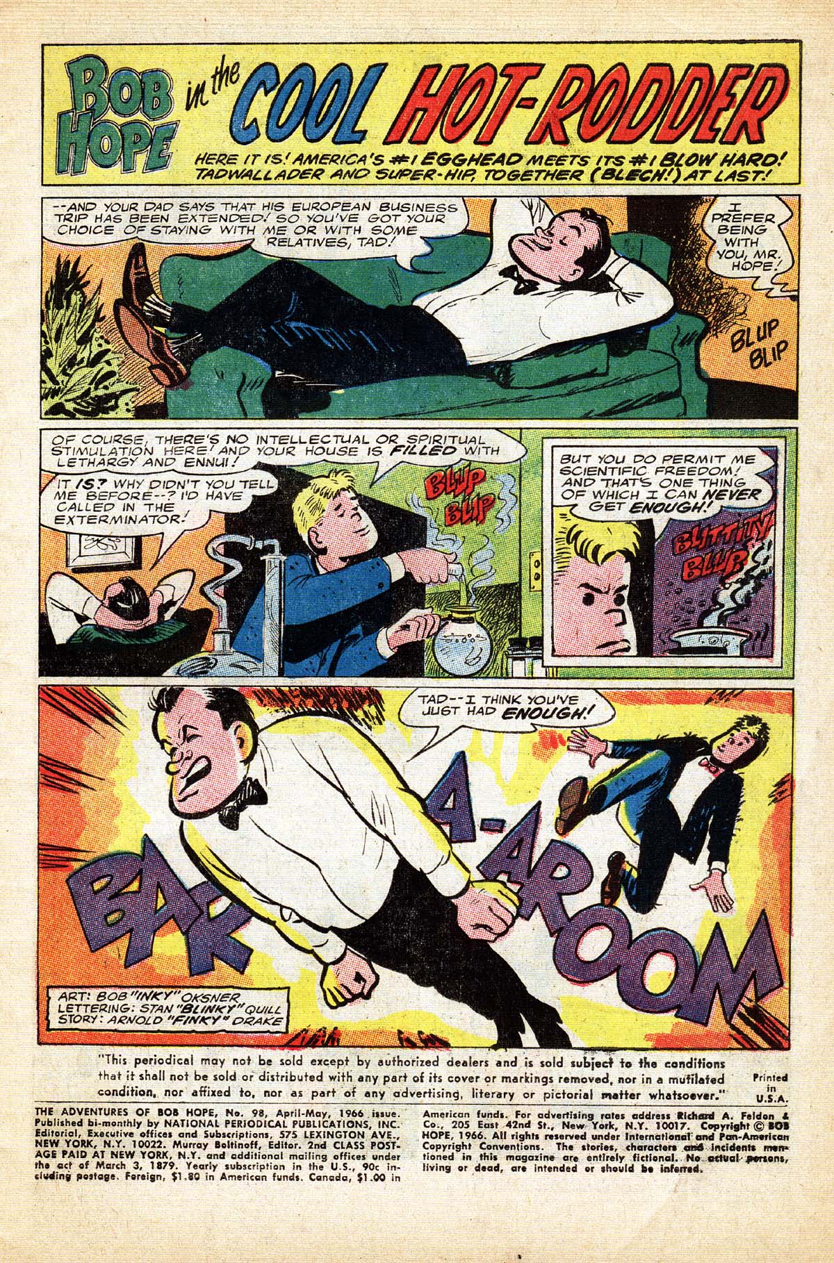 Read online The Adventures of Bob Hope comic -  Issue #98 - 3