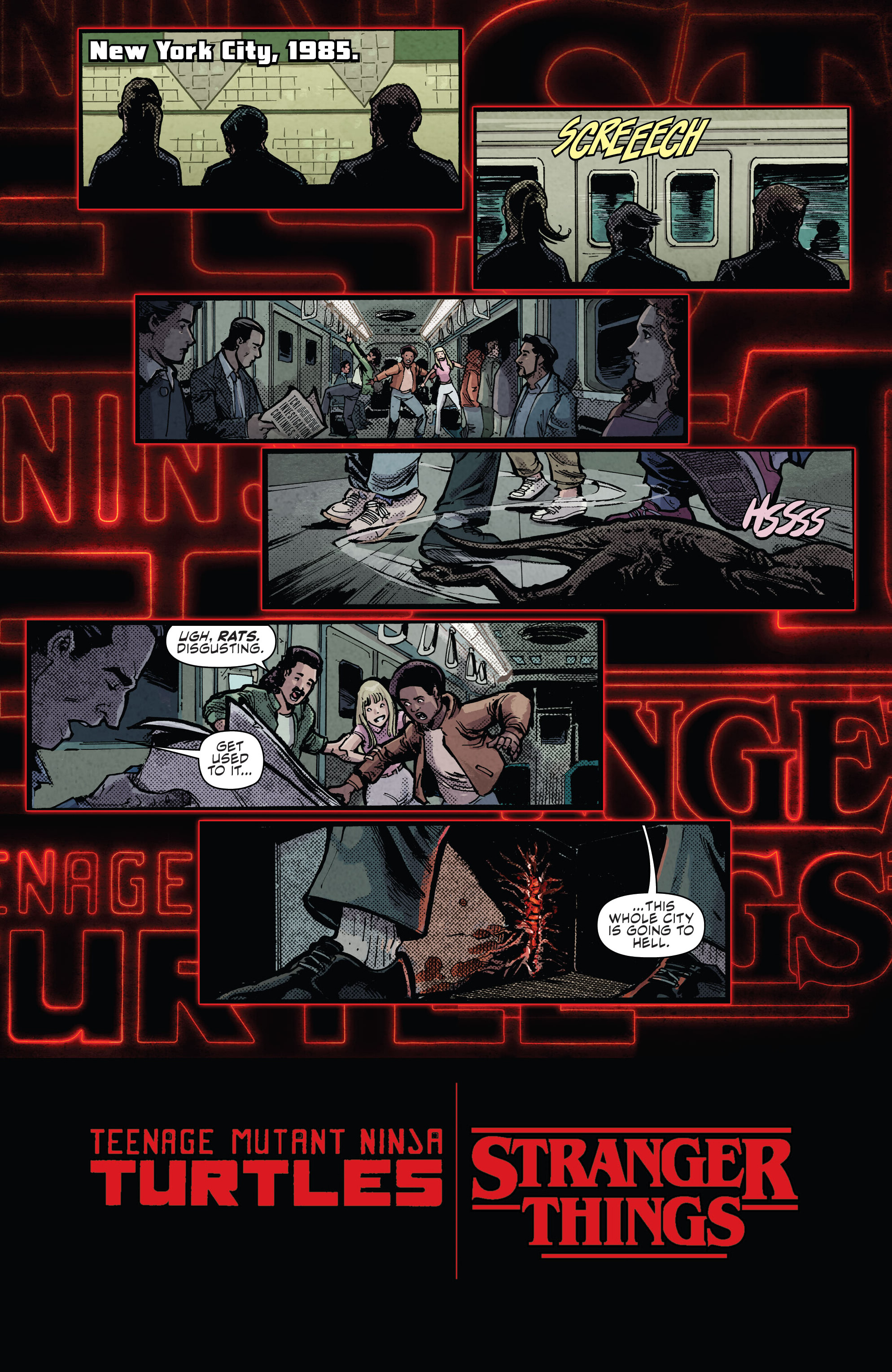Read online Teenage Mutant Ninja Turtles x Stranger Things comic -  Issue #1 - 3
