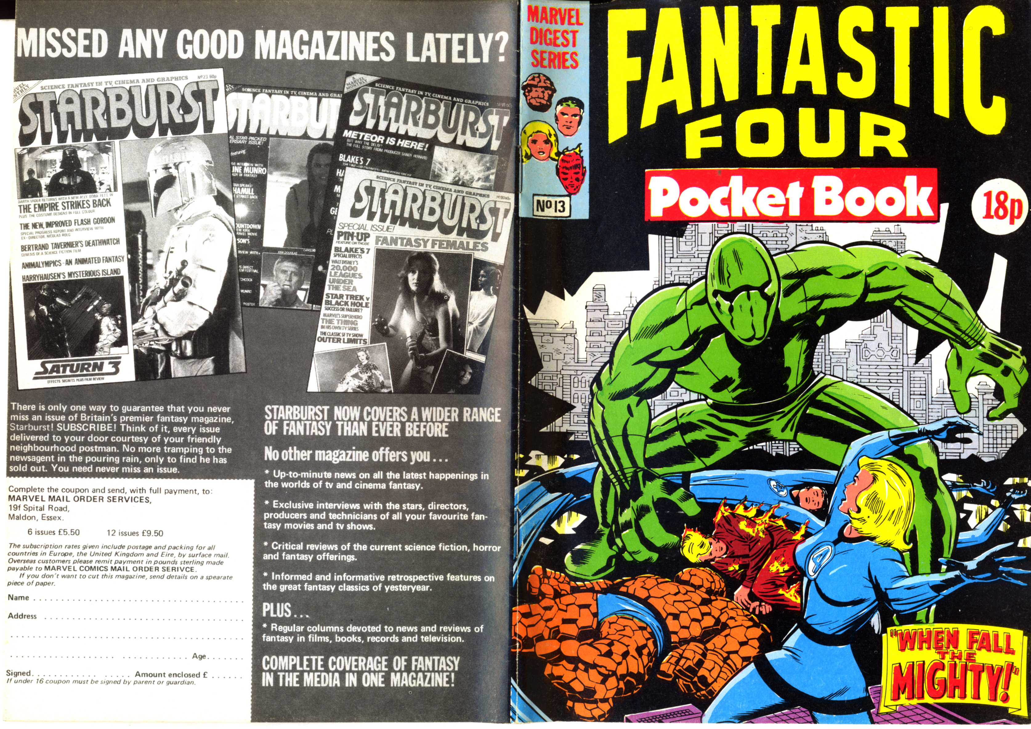 Read online Fantastic Four Pocket Book comic -  Issue #13 - 2