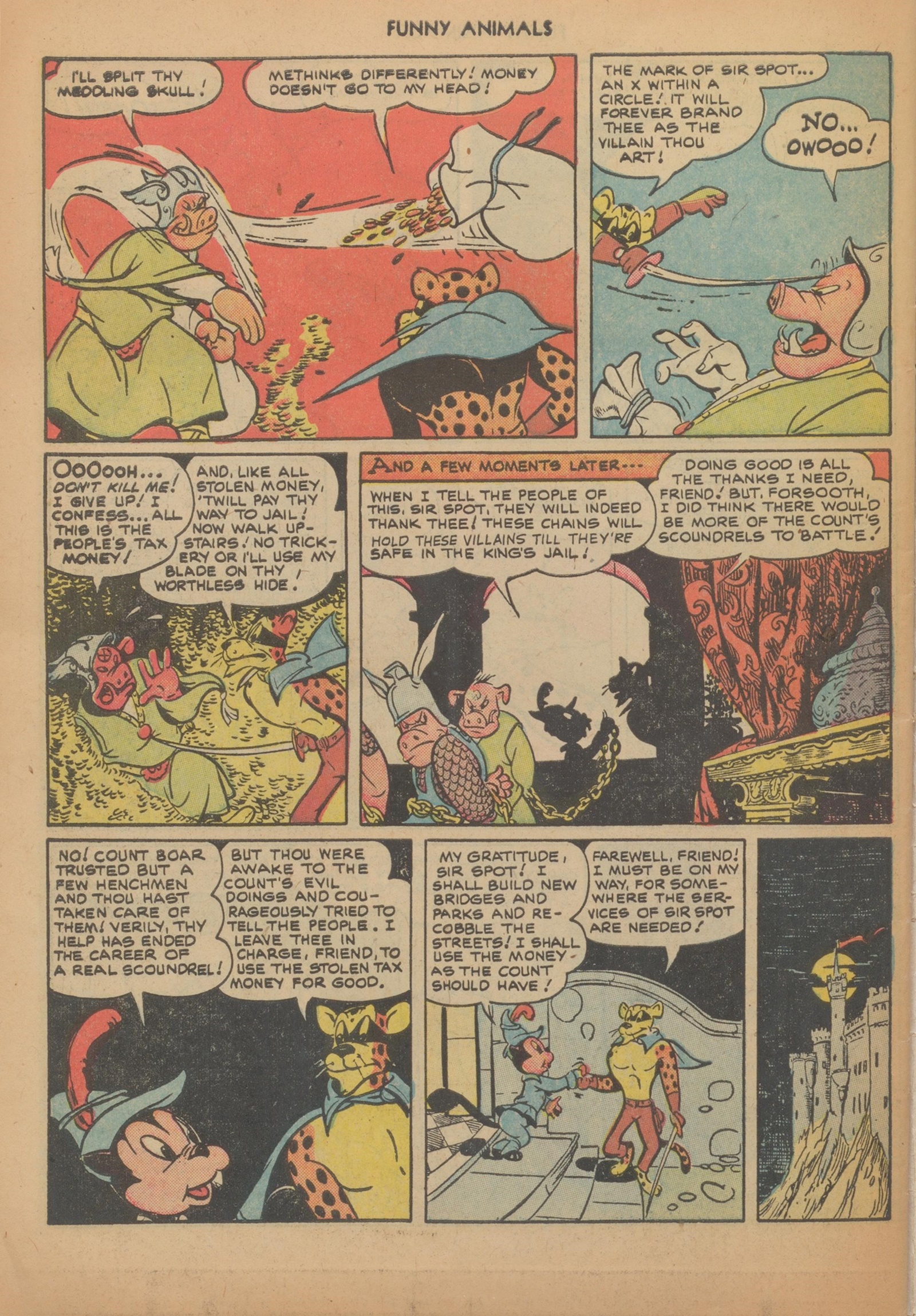 Read online Fawcett's Funny Animals comic -  Issue #67 - 34