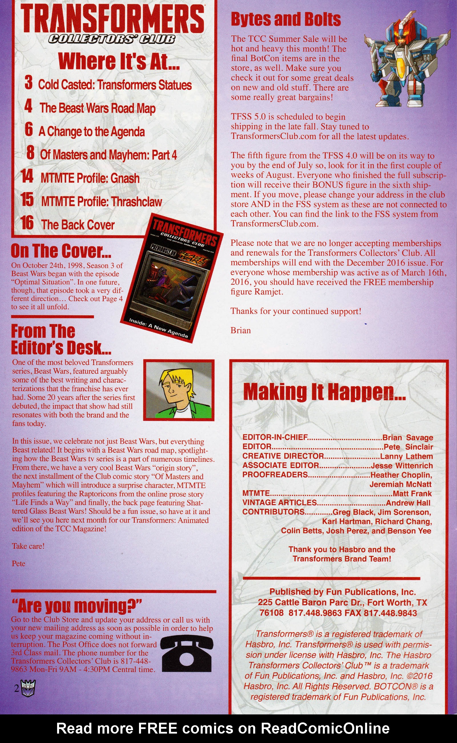 Read online Transformers: Collectors' Club comic -  Issue #70 - 2