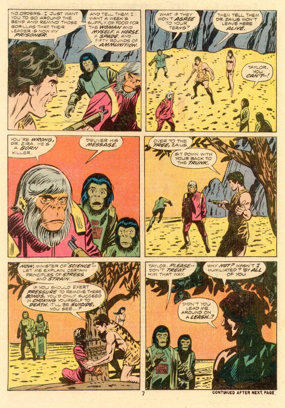 Read online Adventures on the Planet of the Apes comic -  Issue #6 - 6