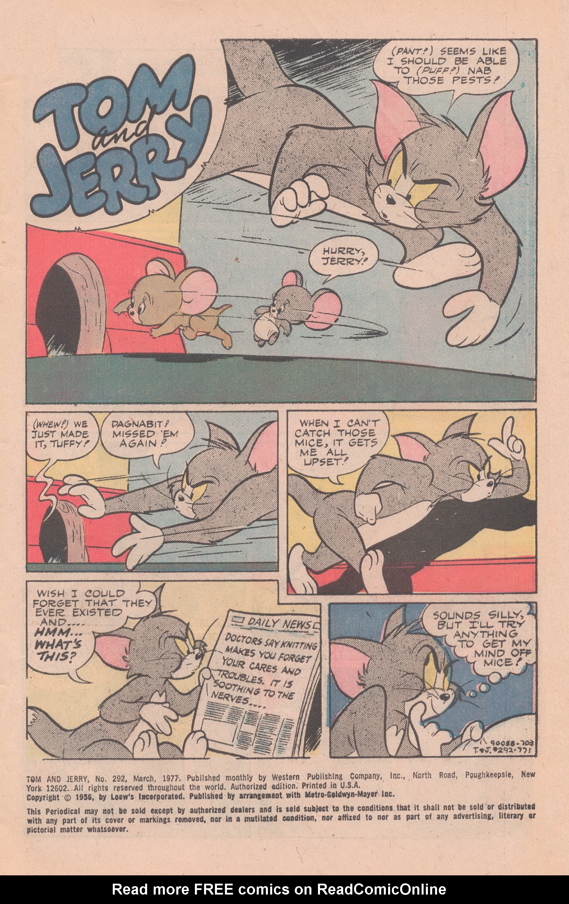 Read online Tom and Jerry comic -  Issue #292 - 3
