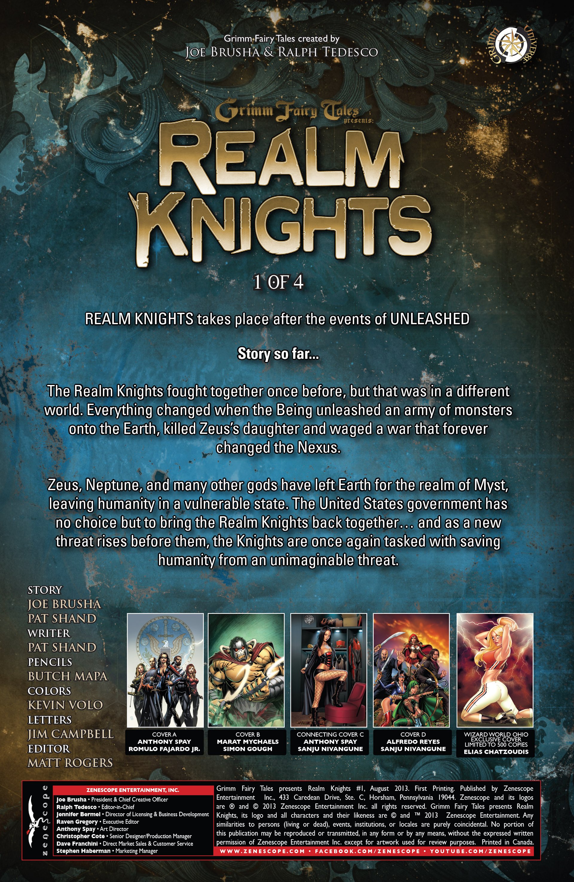 Read online Grimm Fairy Tales presents Realm Knights comic -  Issue #1 - 2
