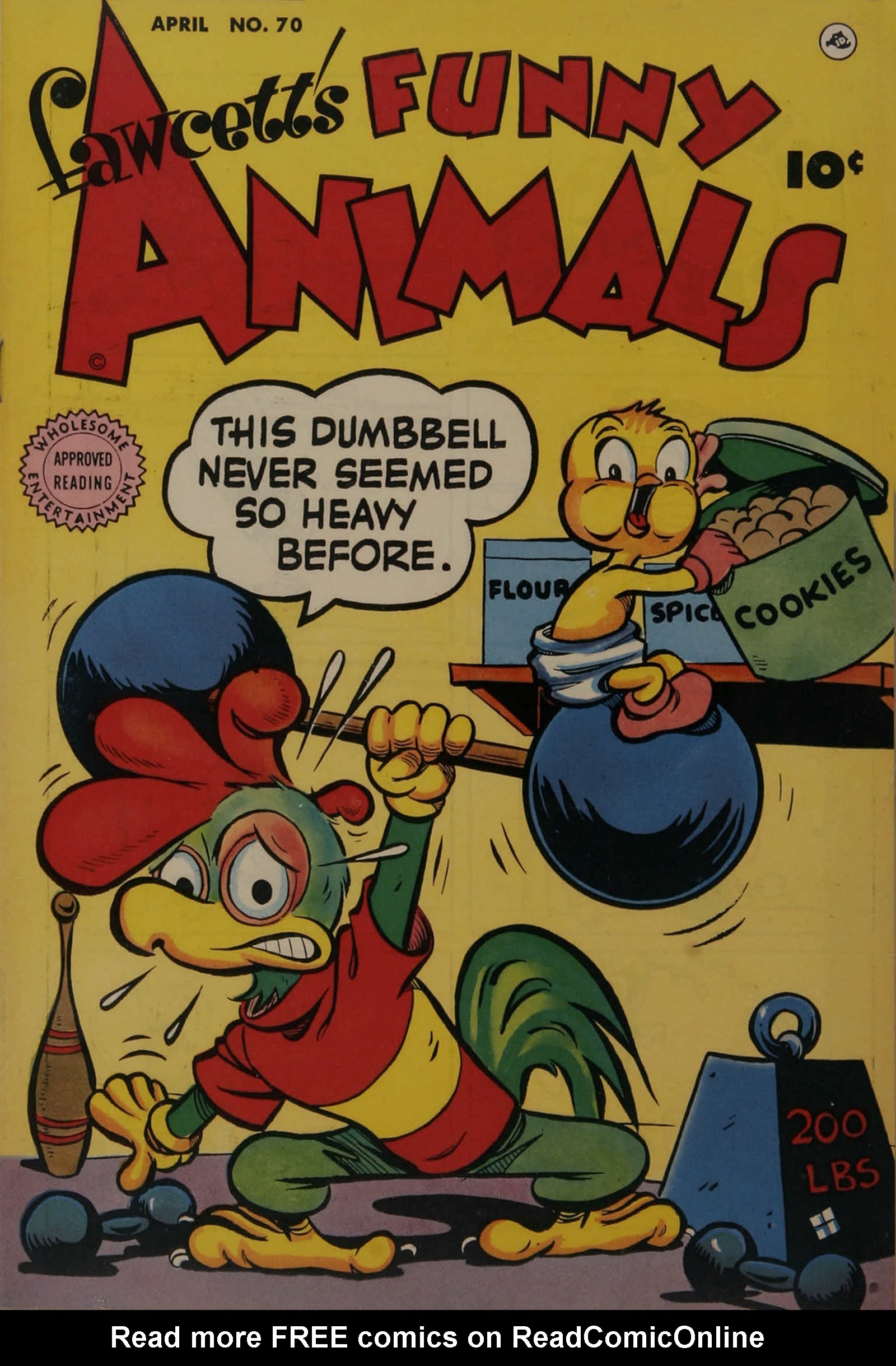 Read online Fawcett's Funny Animals comic -  Issue #70 - 1