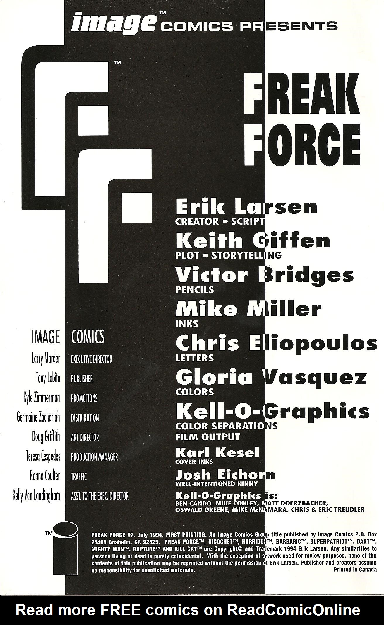 Read online Freak Force (1993) comic -  Issue #7 - 3