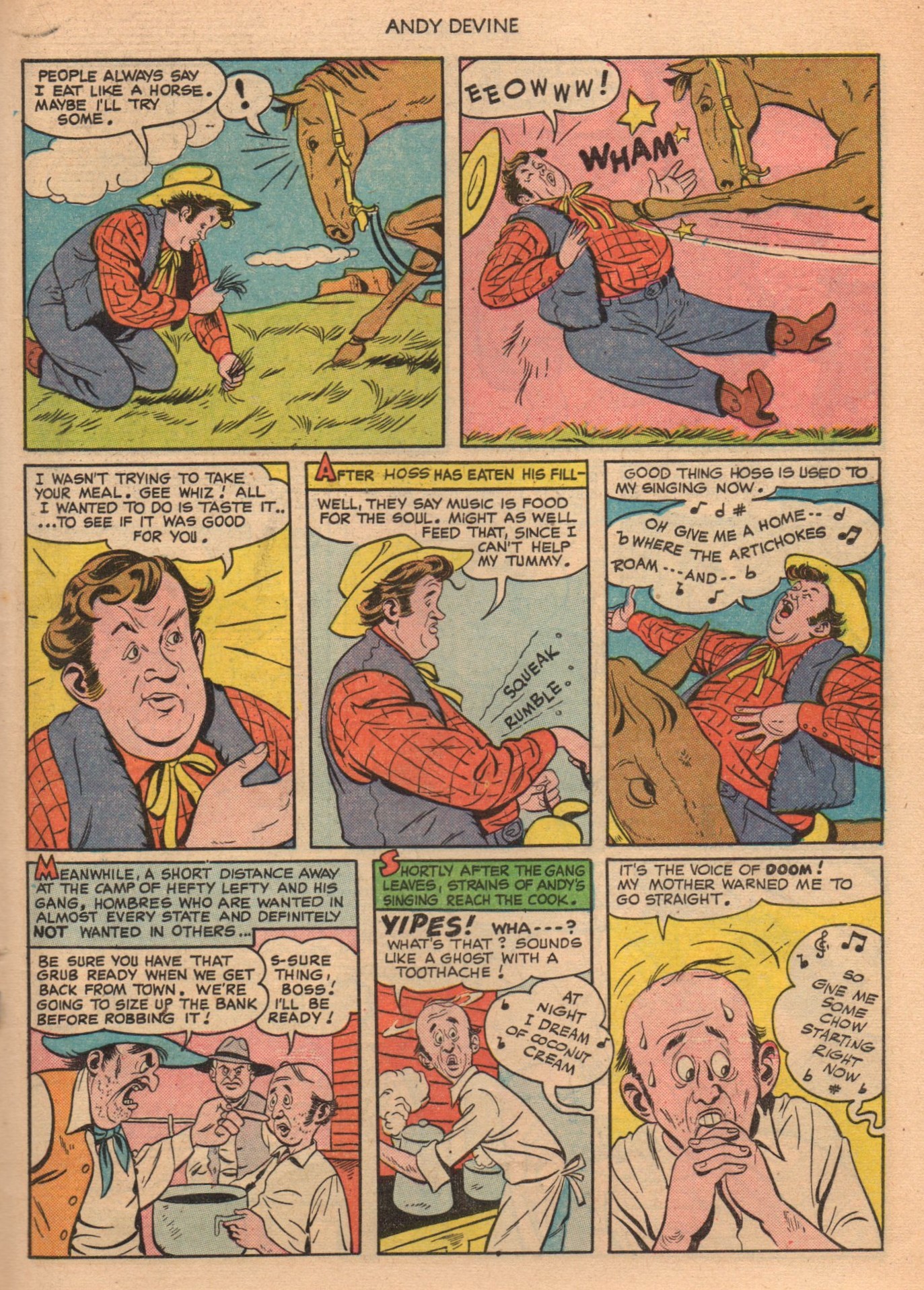 Read online Andy Devine Western comic -  Issue #1 - 19