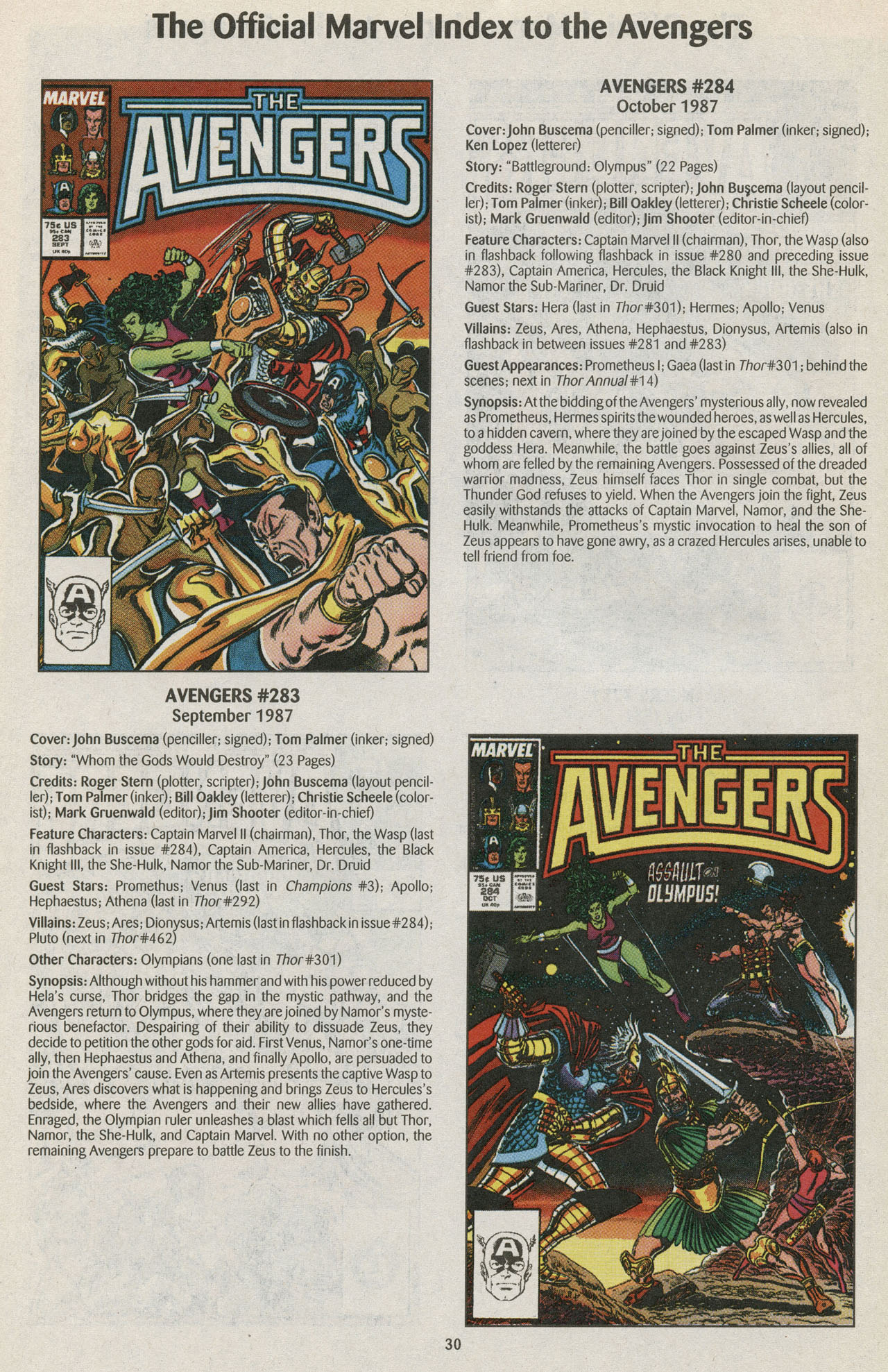 Read online The Official Marvel Index to the Avengers comic -  Issue #5 - 32