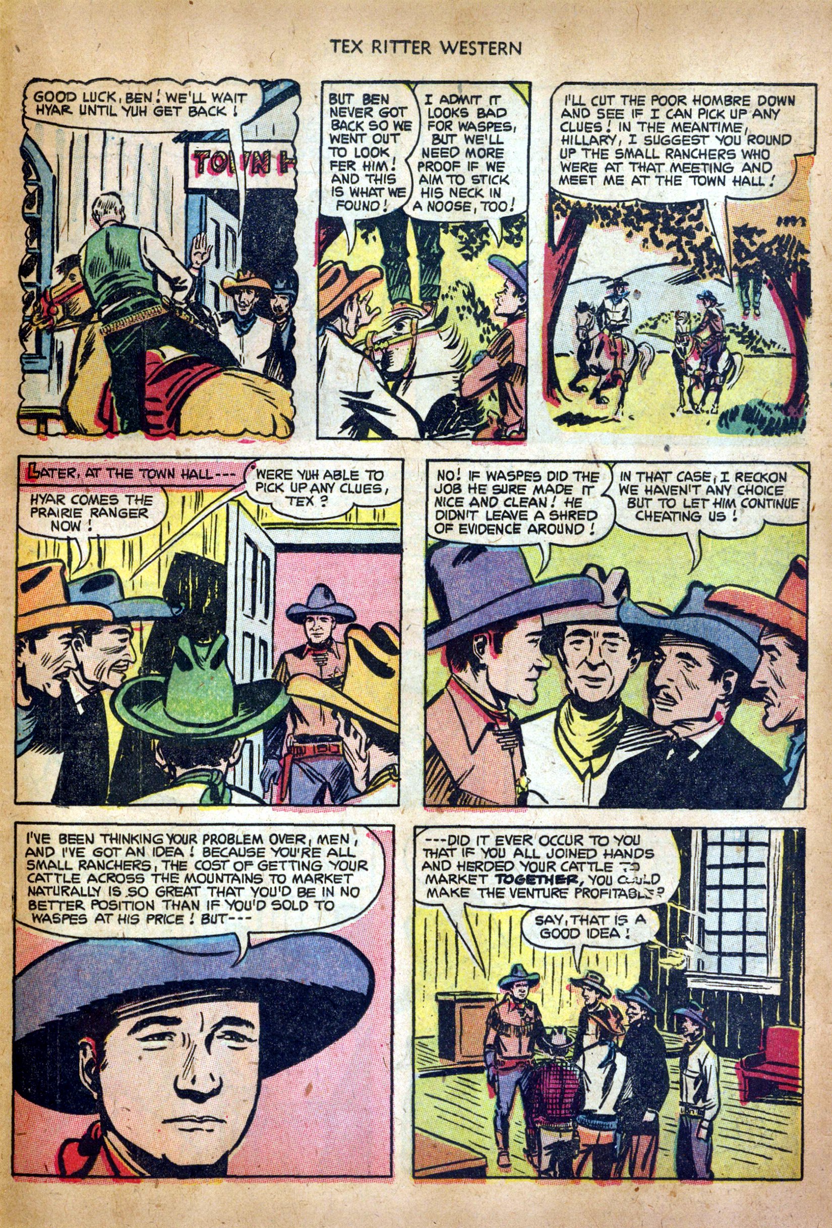 Read online Tex Ritter Western comic -  Issue #17 - 23