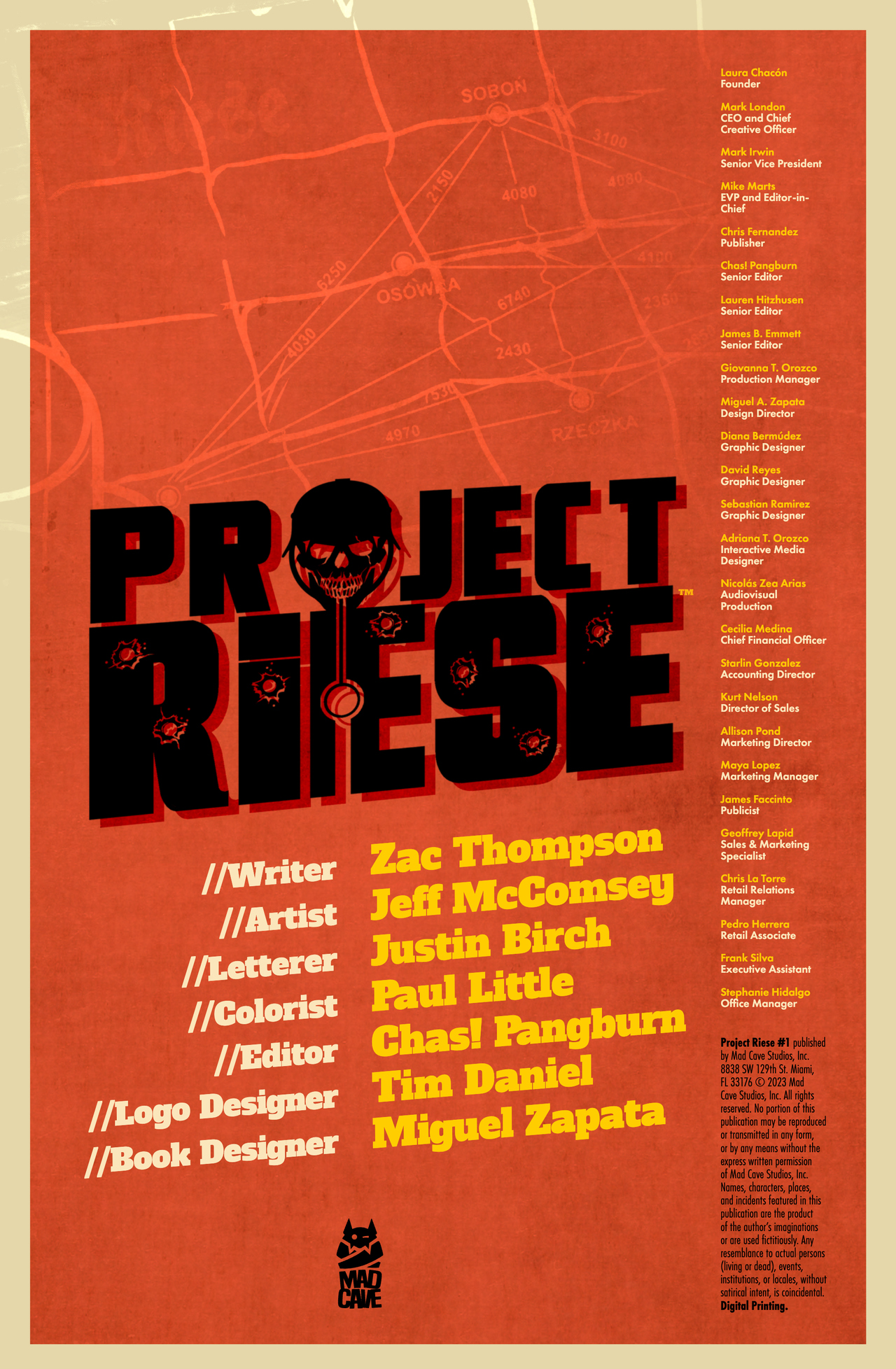 Read online Project Riese comic -  Issue #1 - 2