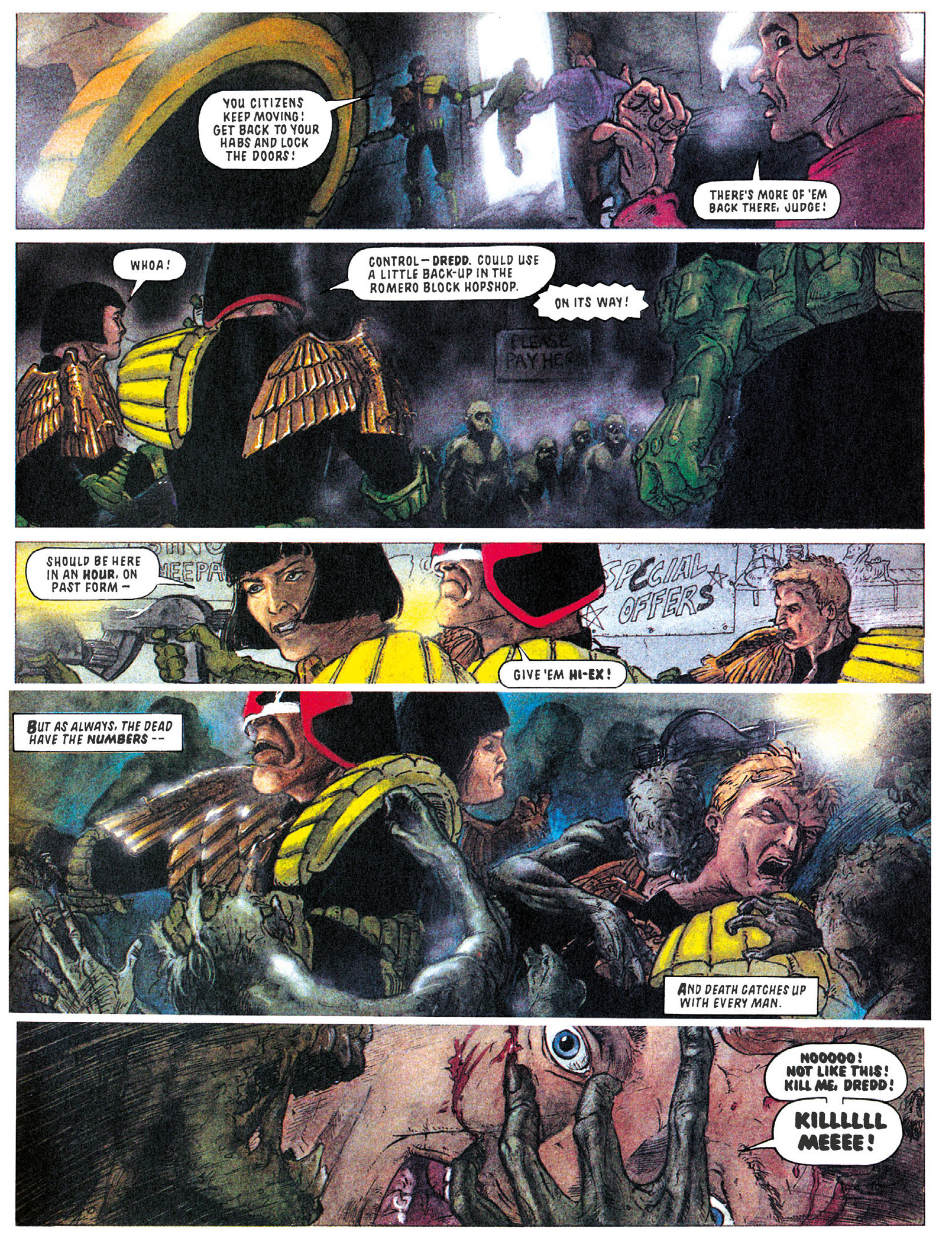 Read online Essential Judge Dredd: Judgement Day comic -  Issue # TPB - 77
