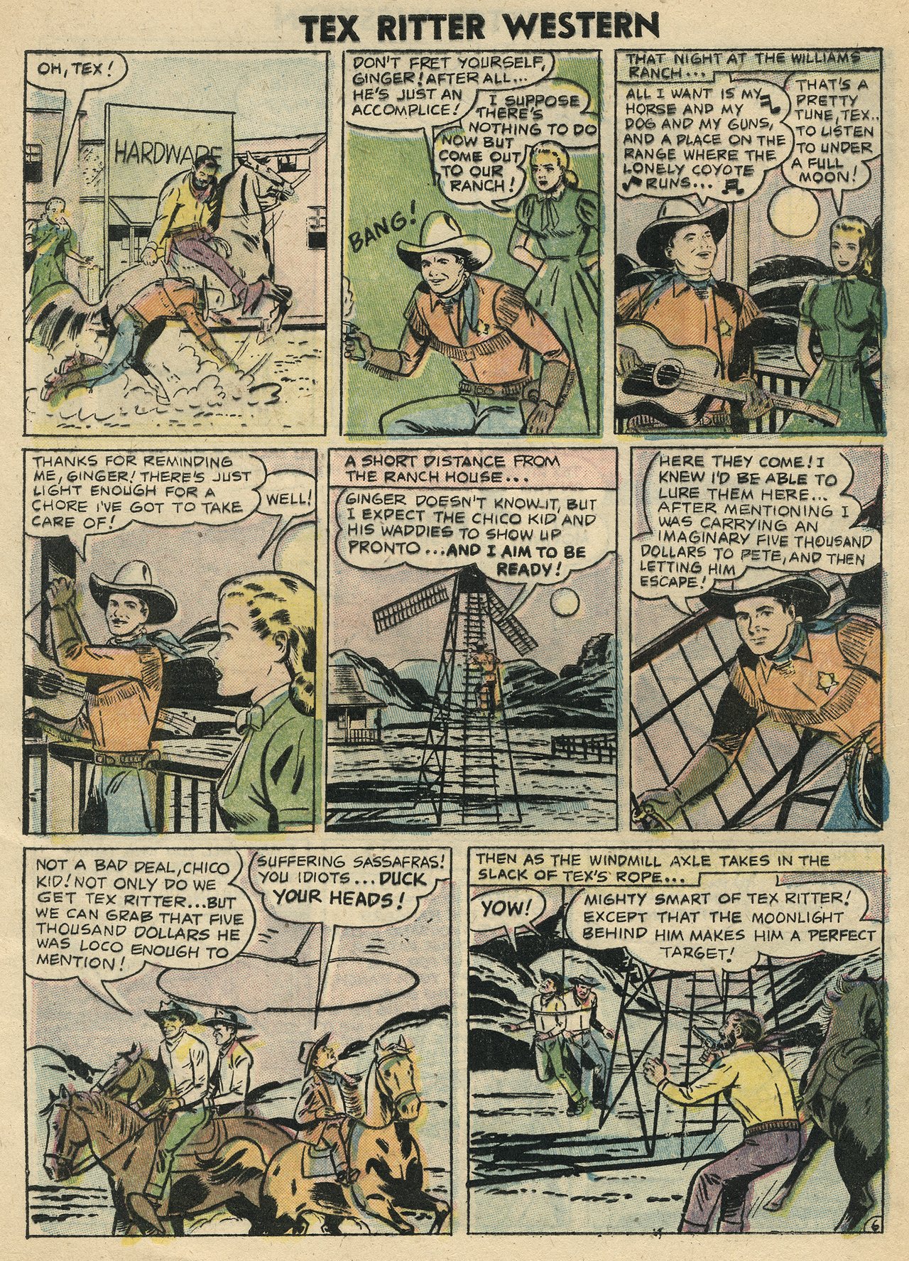 Read online Tex Ritter Western comic -  Issue #32 - 32
