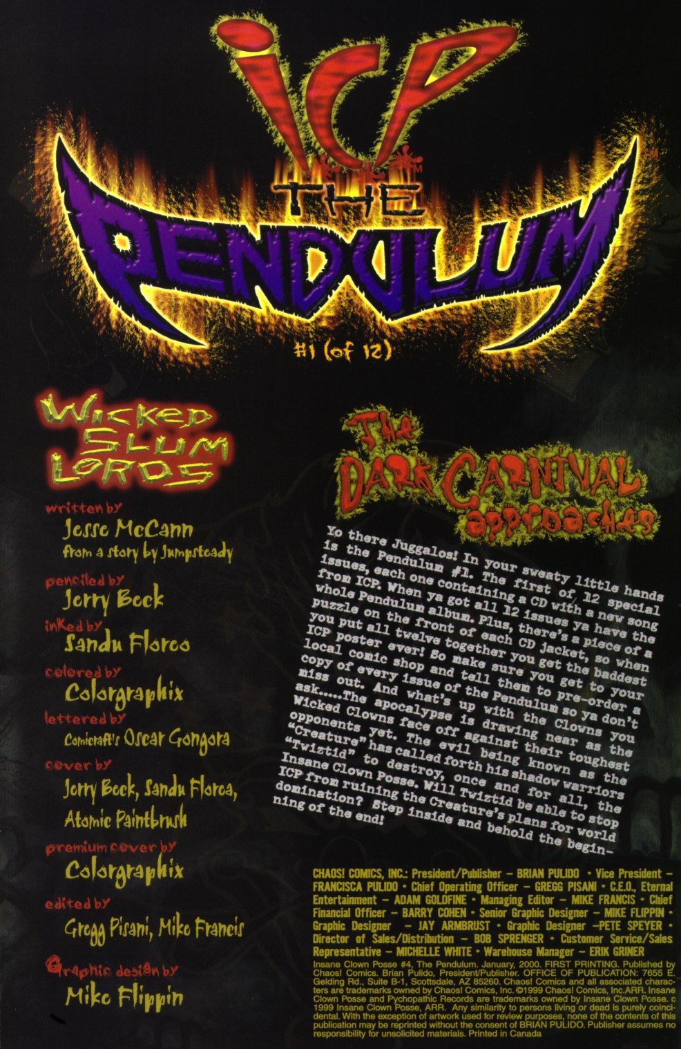 Read online Insane Clown Posse: The Pendulum comic -  Issue #1 - 3