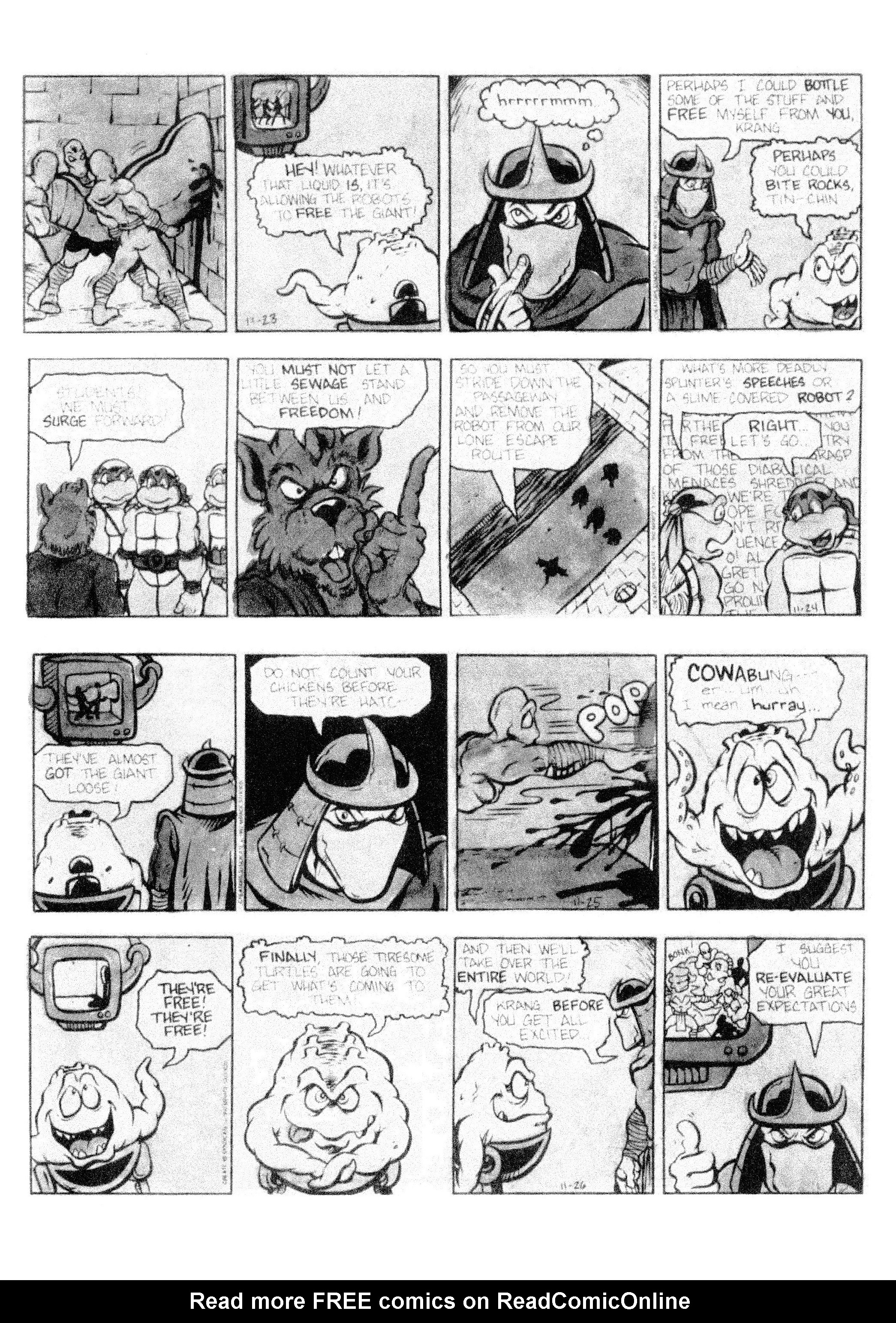 Read online Teenage Mutant Ninja Turtles: Complete Newspaper Daily Comic Strip Collection comic -  Issue # TPB 2 (Part 2) - 44