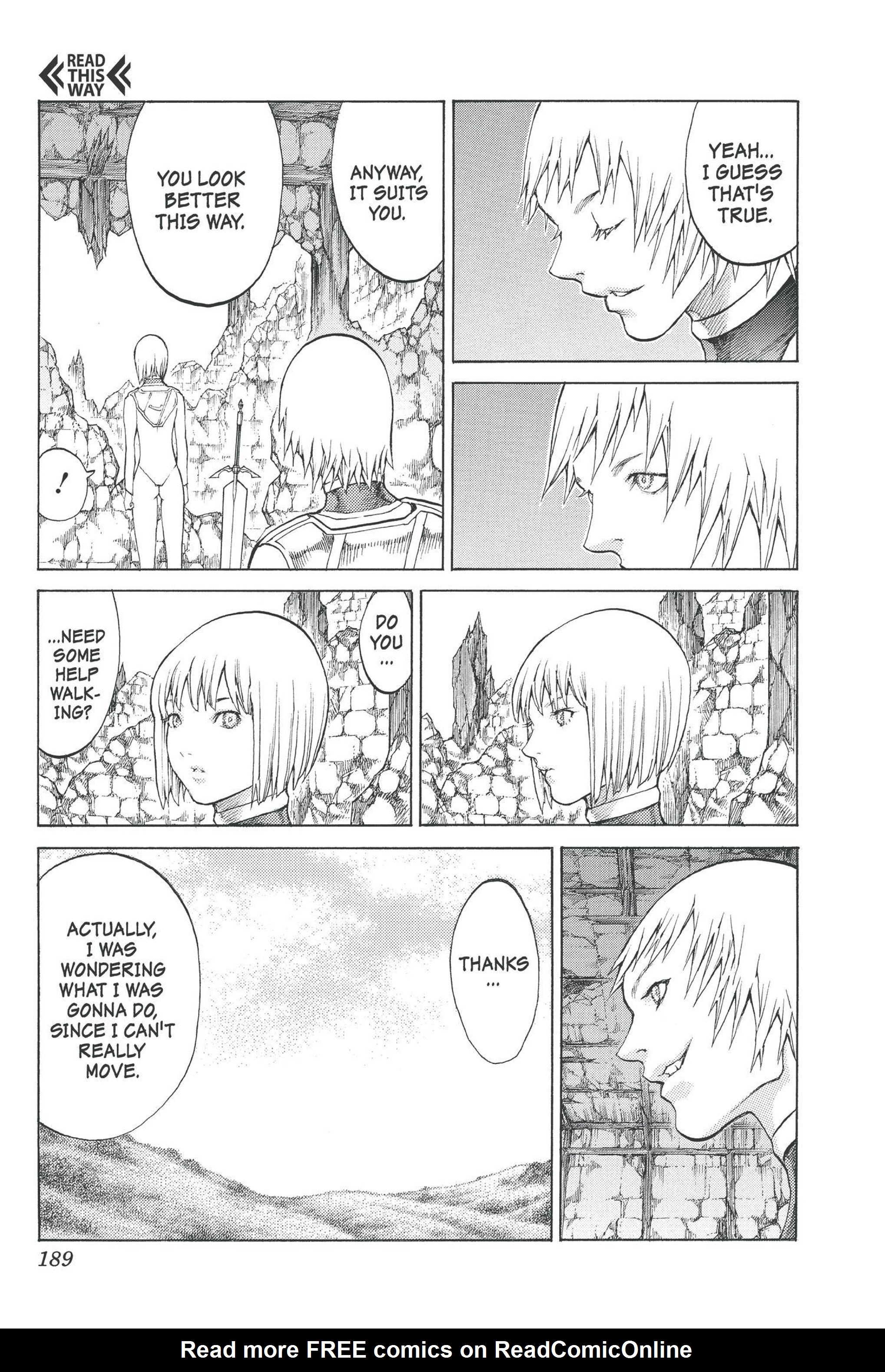 Read online Claymore comic -  Issue #14 - 180