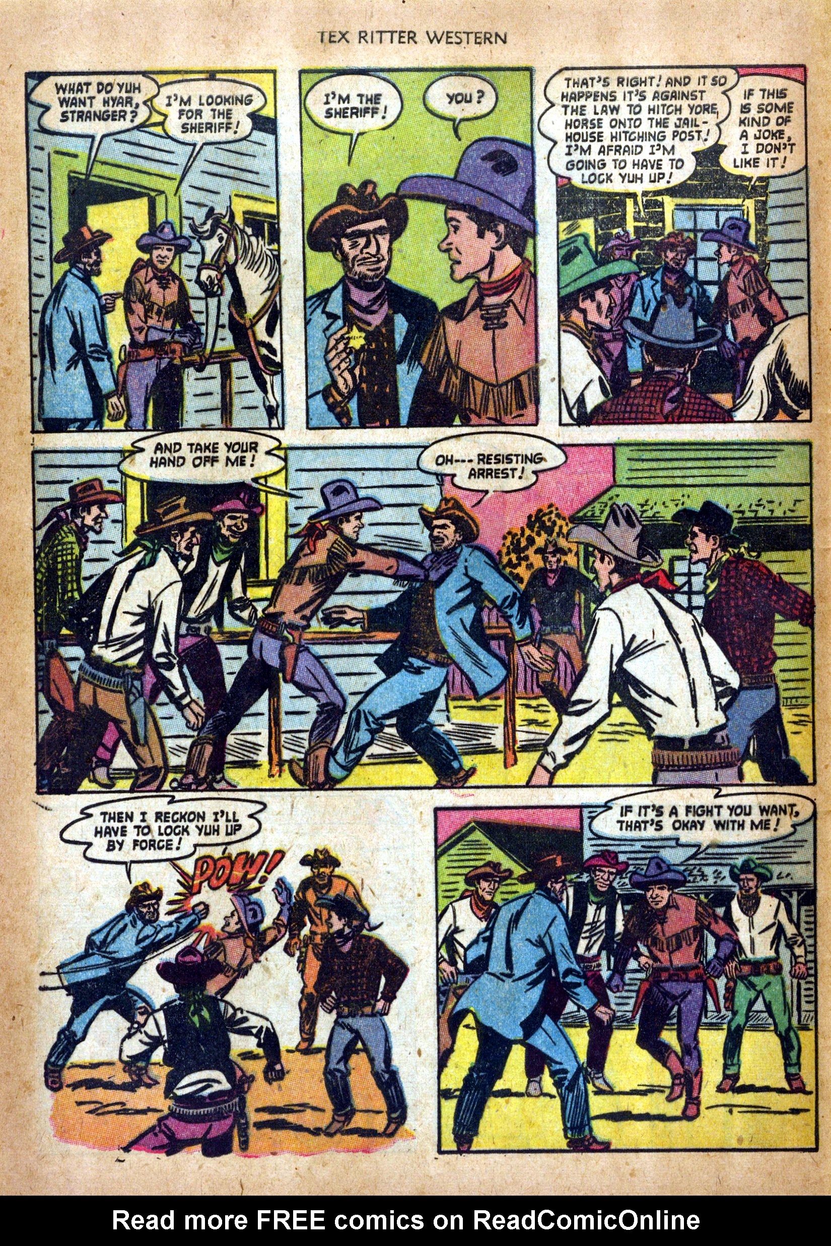 Read online Tex Ritter Western comic -  Issue #17 - 8