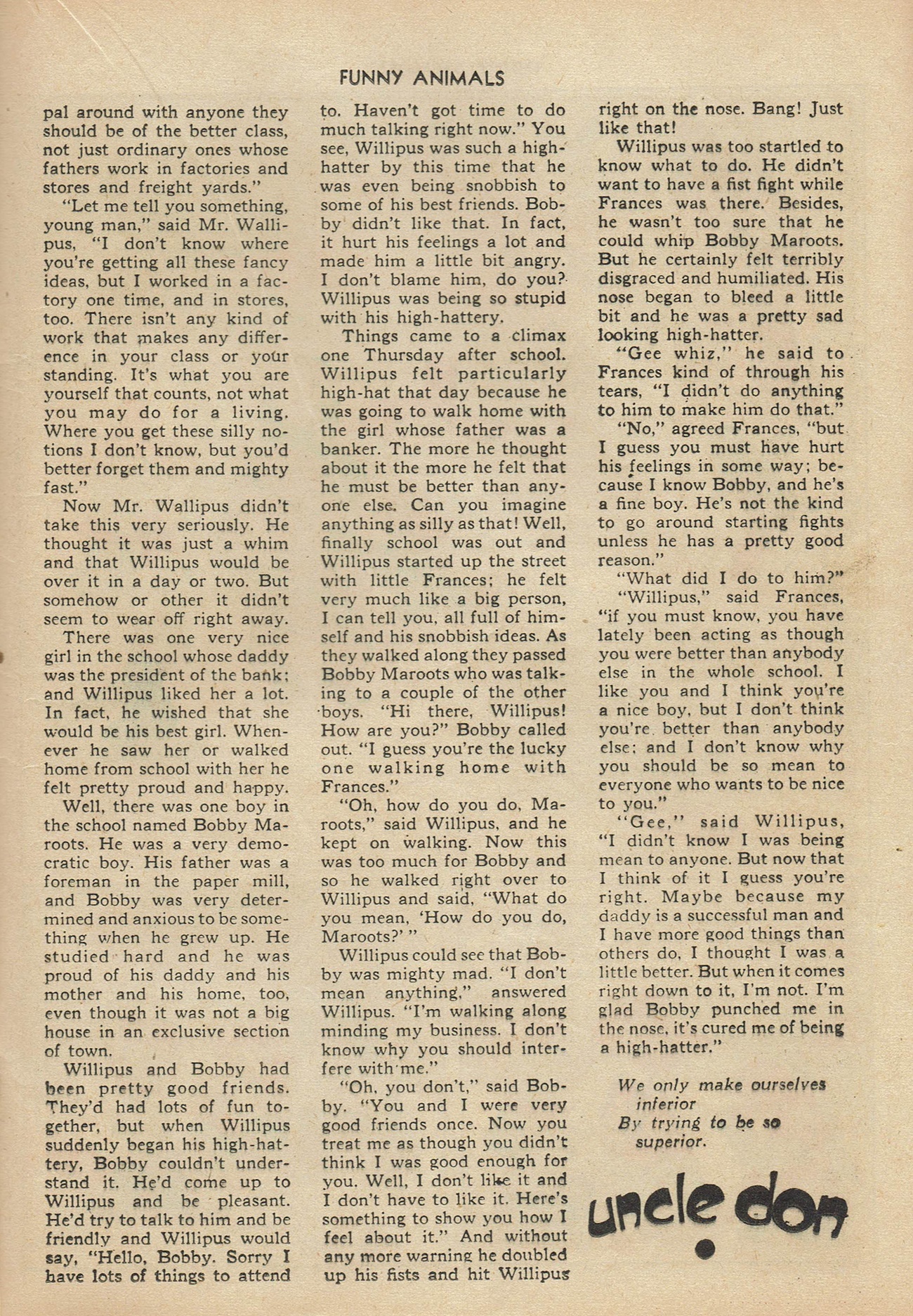 Read online Fawcett's Funny Animals comic -  Issue #39 - 31