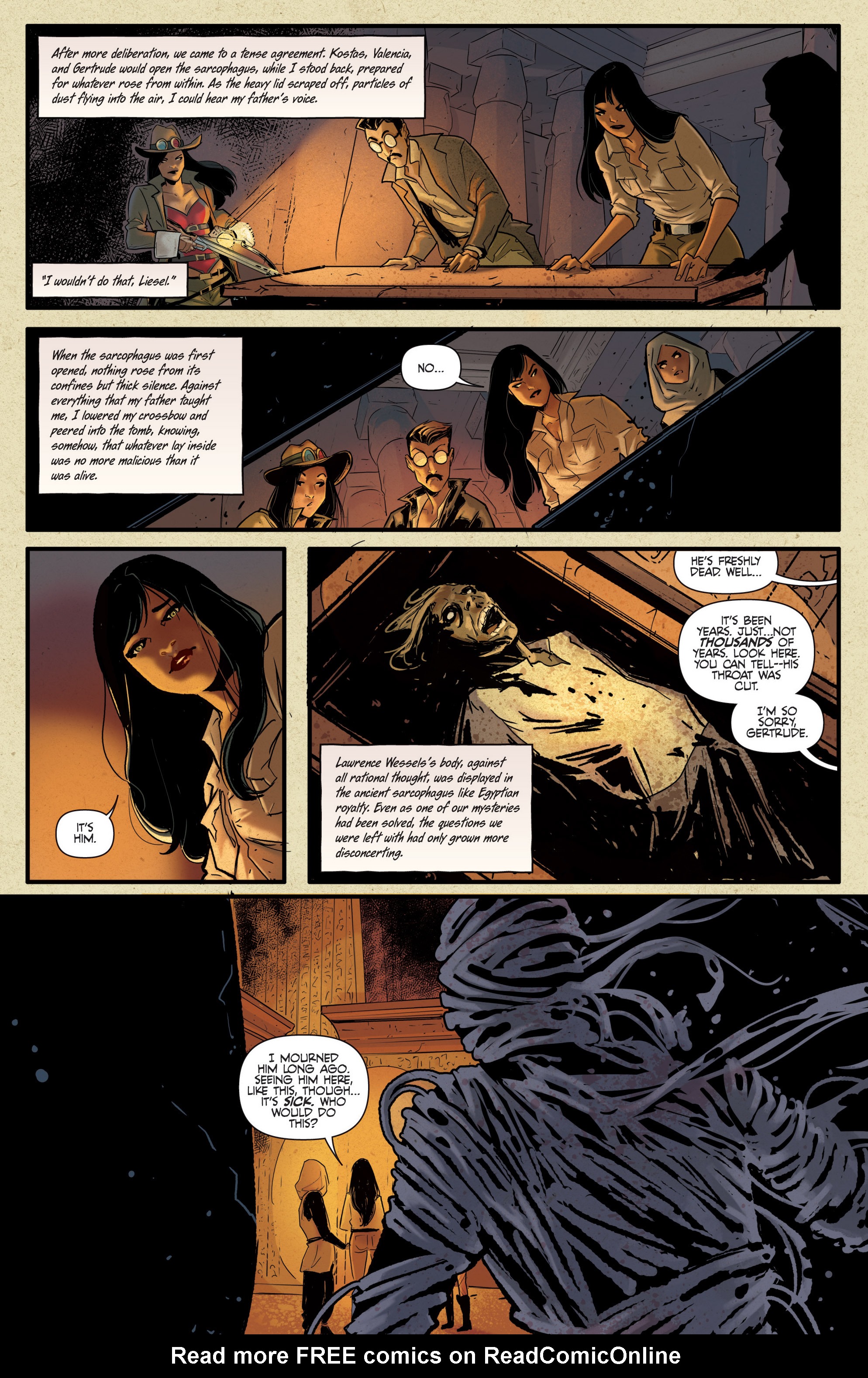 Read online Van Helsing vs The Mummy of Amun-Ra comic -  Issue #2 - 8