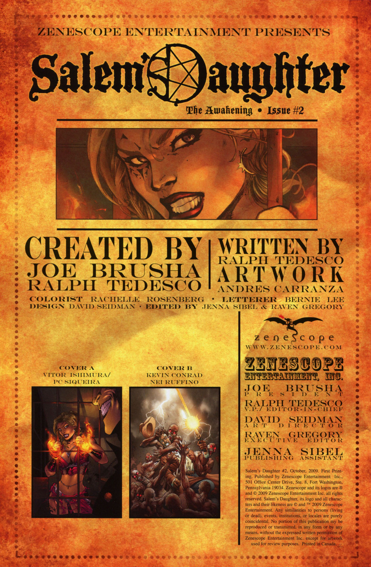 Read online Salem's Daughter comic -  Issue #2 - 2